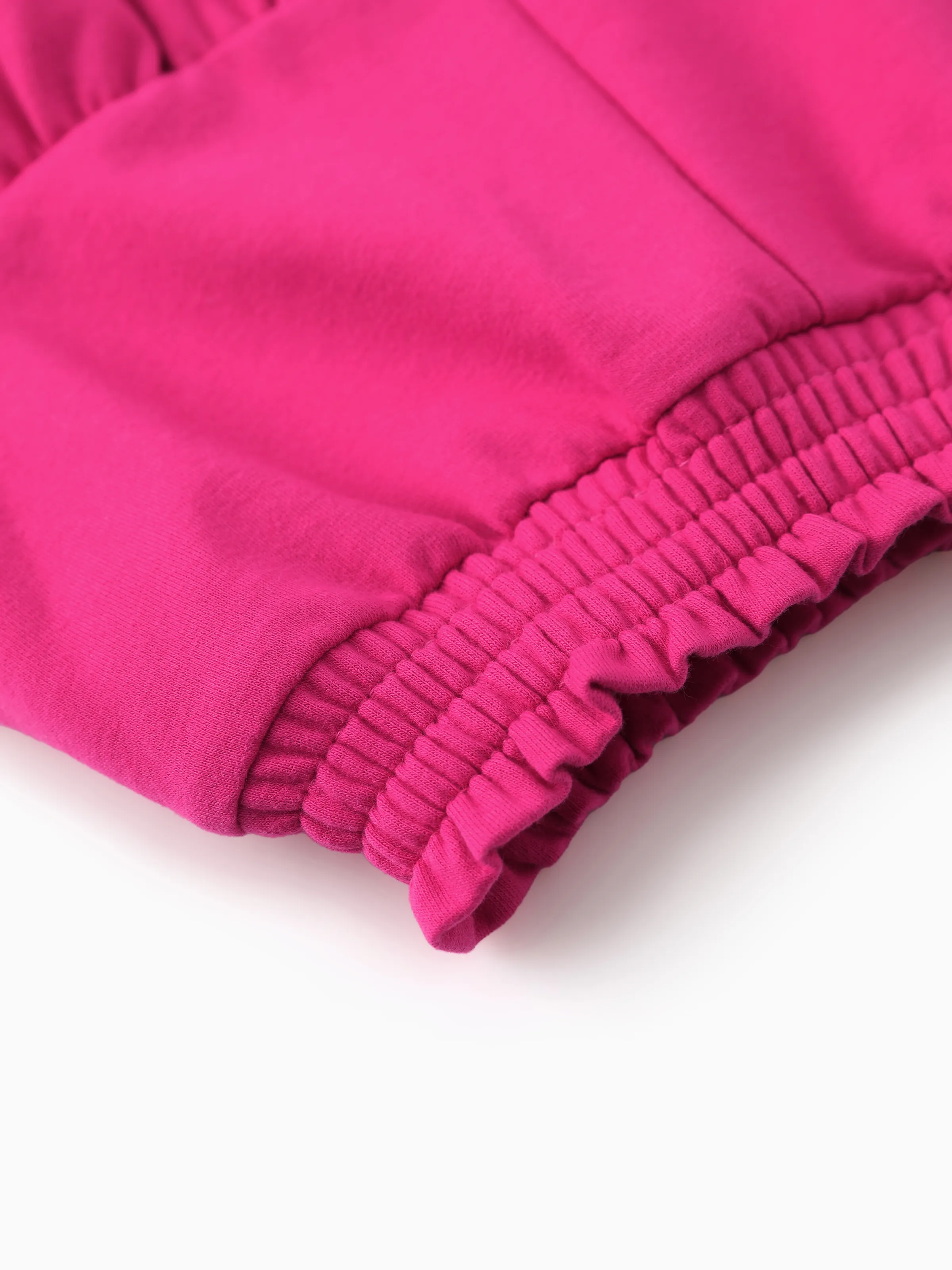 Barbie Toddler/Kid Girl Sweet Ruffle-sleeve Top and Shorts Set Hot Pink - Image 8