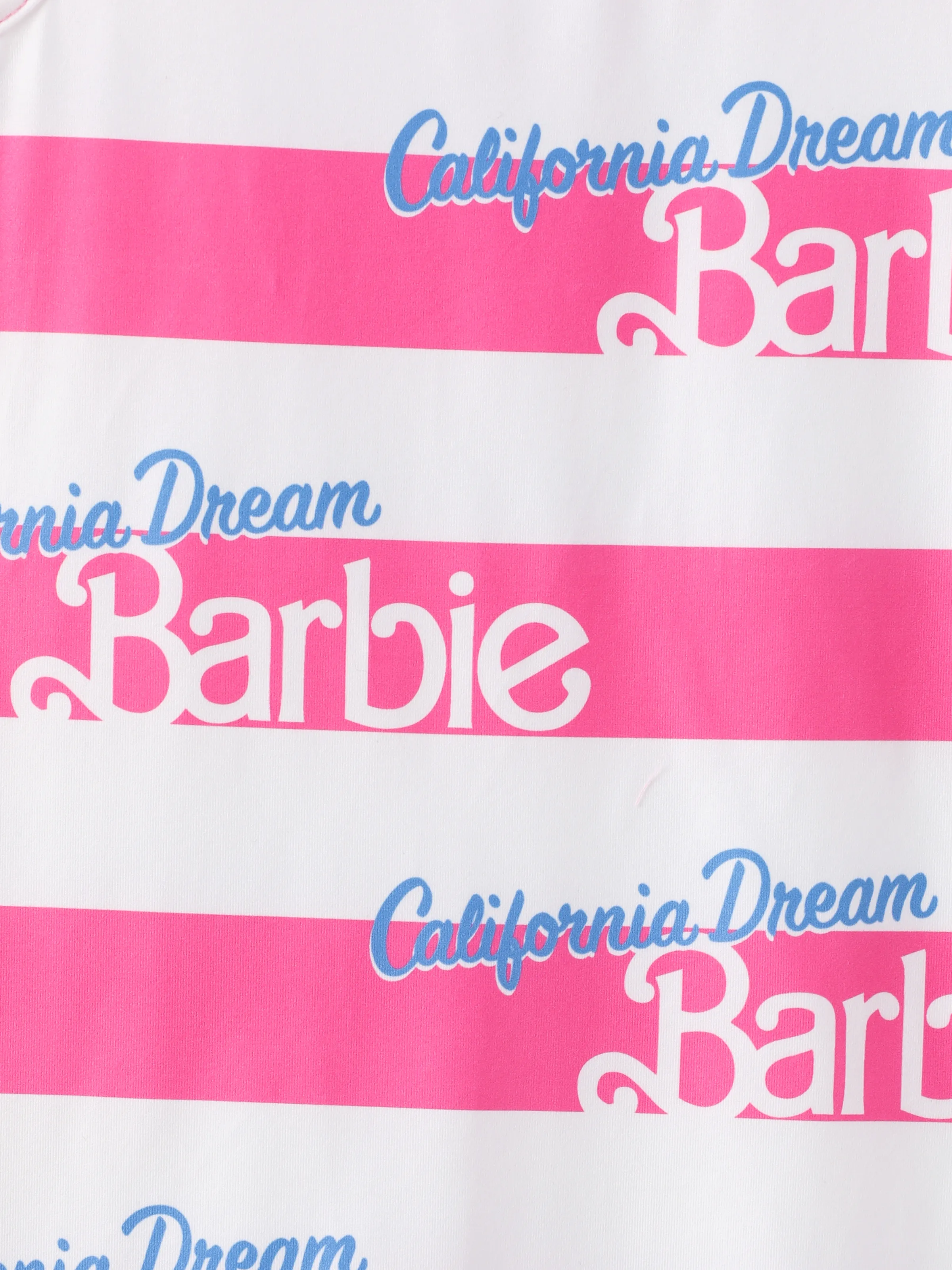 Barbie Toddler/Kid Girl Valentine's Day Letter and Heart Allover Print Dress PinkyWhite - Image 2
