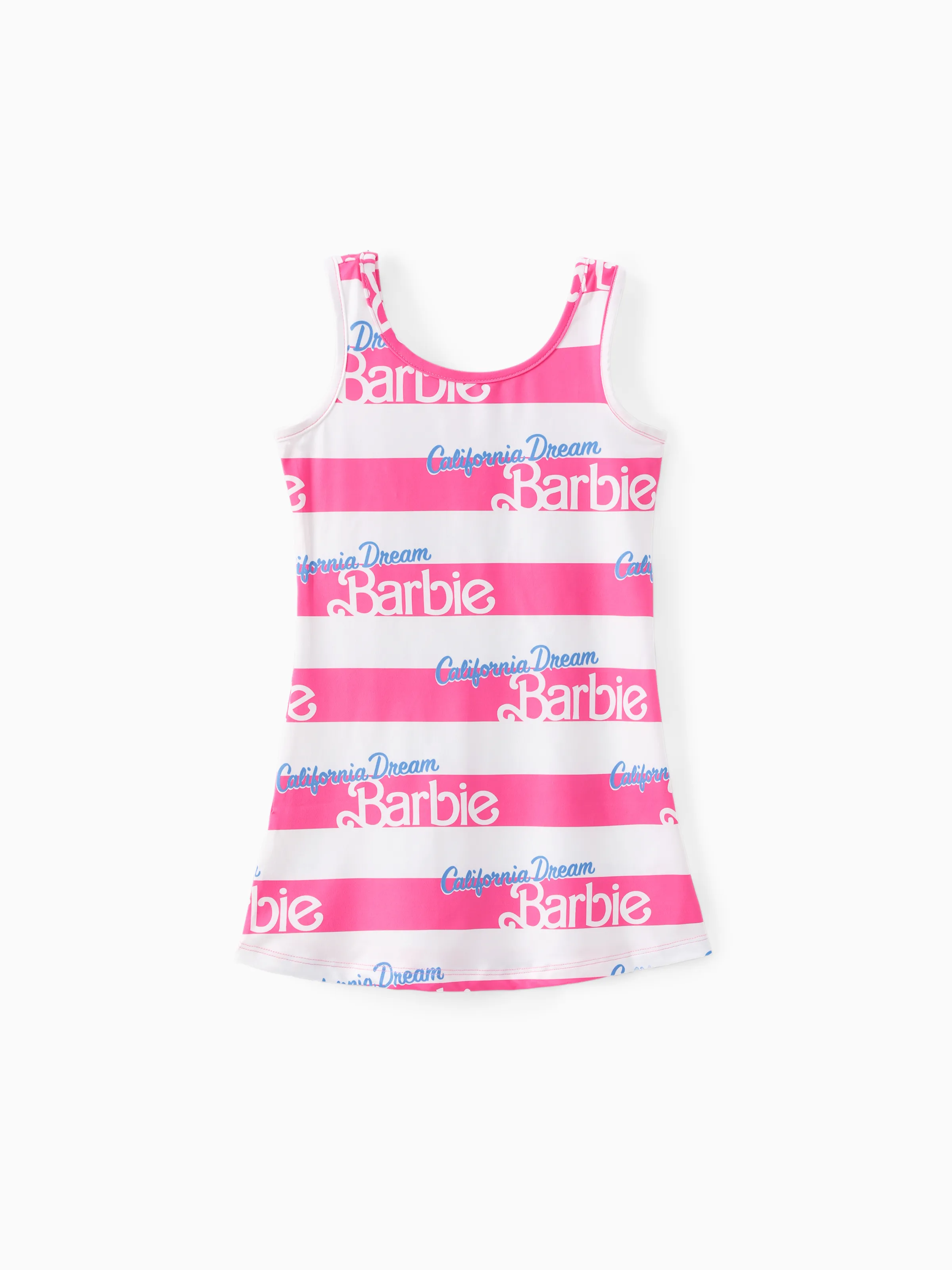Barbie Toddler/Kid Girl Valentine's Day Letter and Heart Allover Print Dress PinkyWhite - Image 3