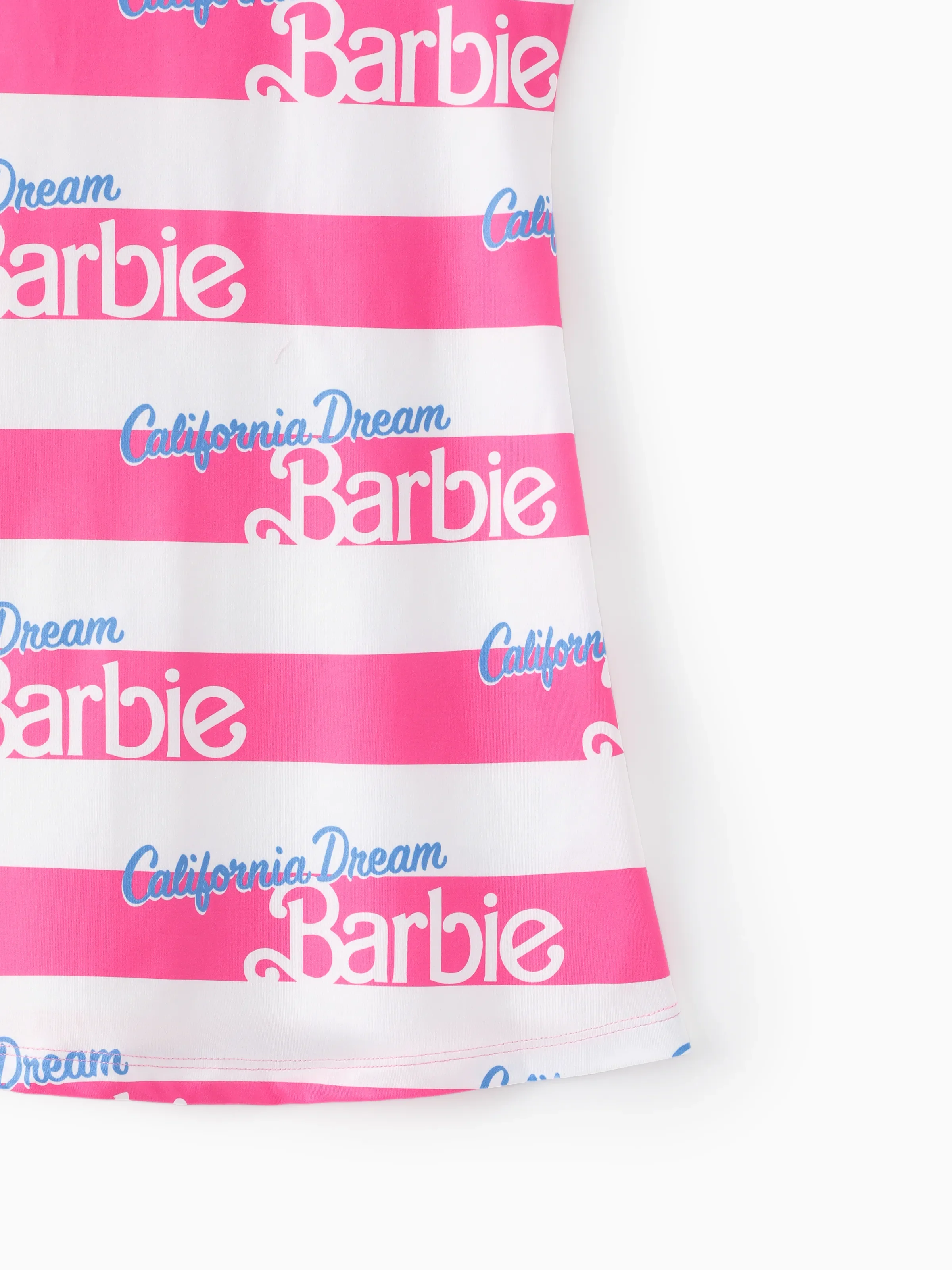Barbie Toddler/Kid Girl Valentine's Day Letter and Heart Allover Print Dress PinkyWhite - Image 5