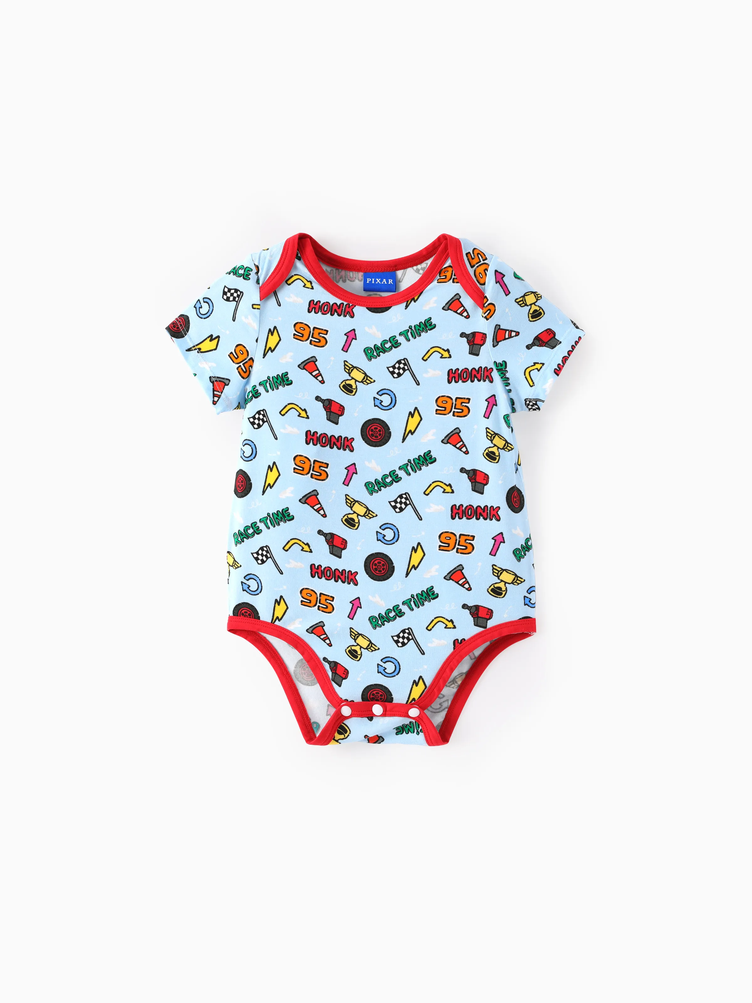 Cars Bamboo Baby Boy 3-Pack Lightning McQueen Printed Bodysuit  Multi-color - Image 16