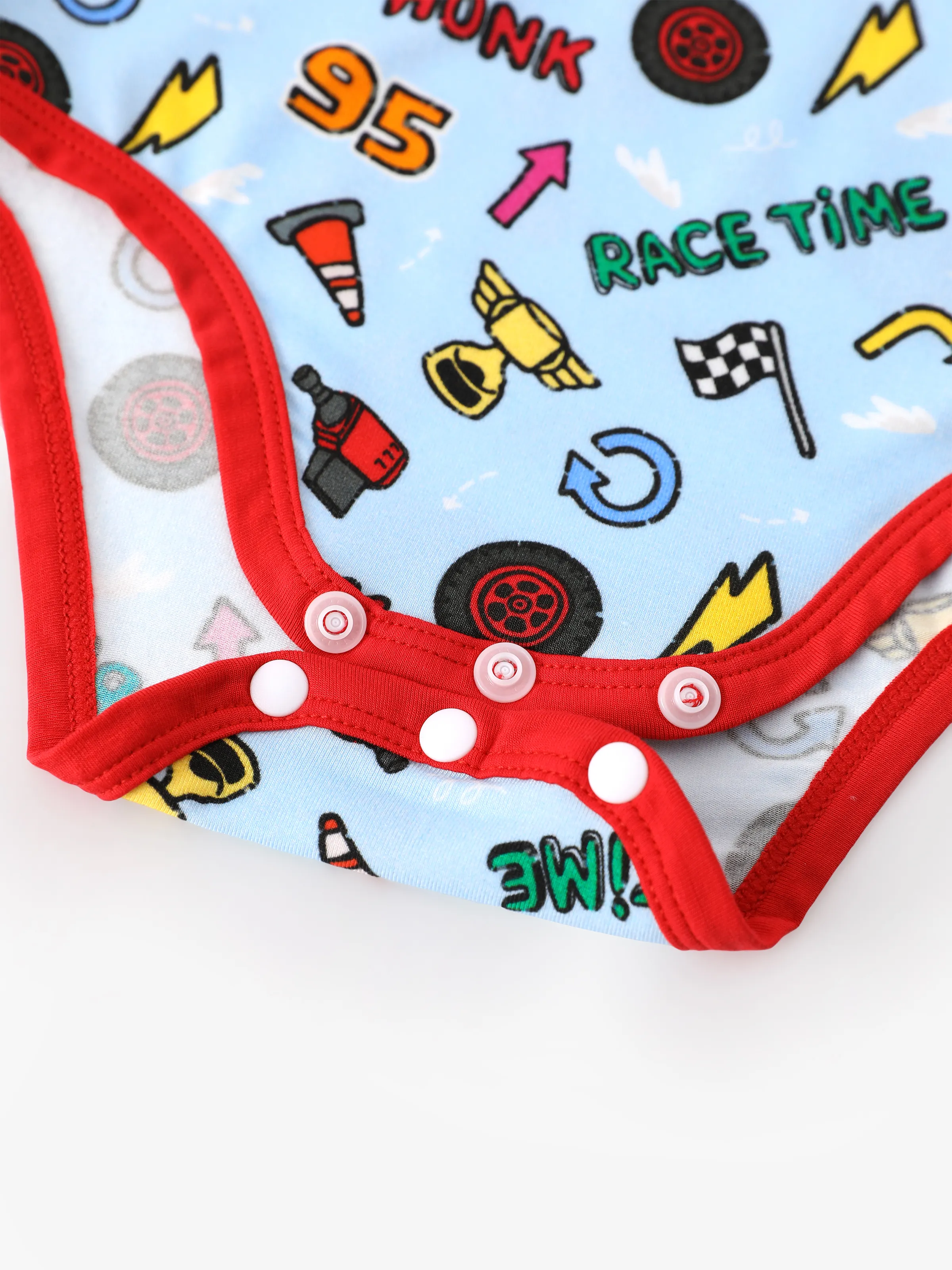 Cars Bamboo Baby Boy 3-Pack Lightning McQueen Printed Bodysuit  Multi-color - Image 20