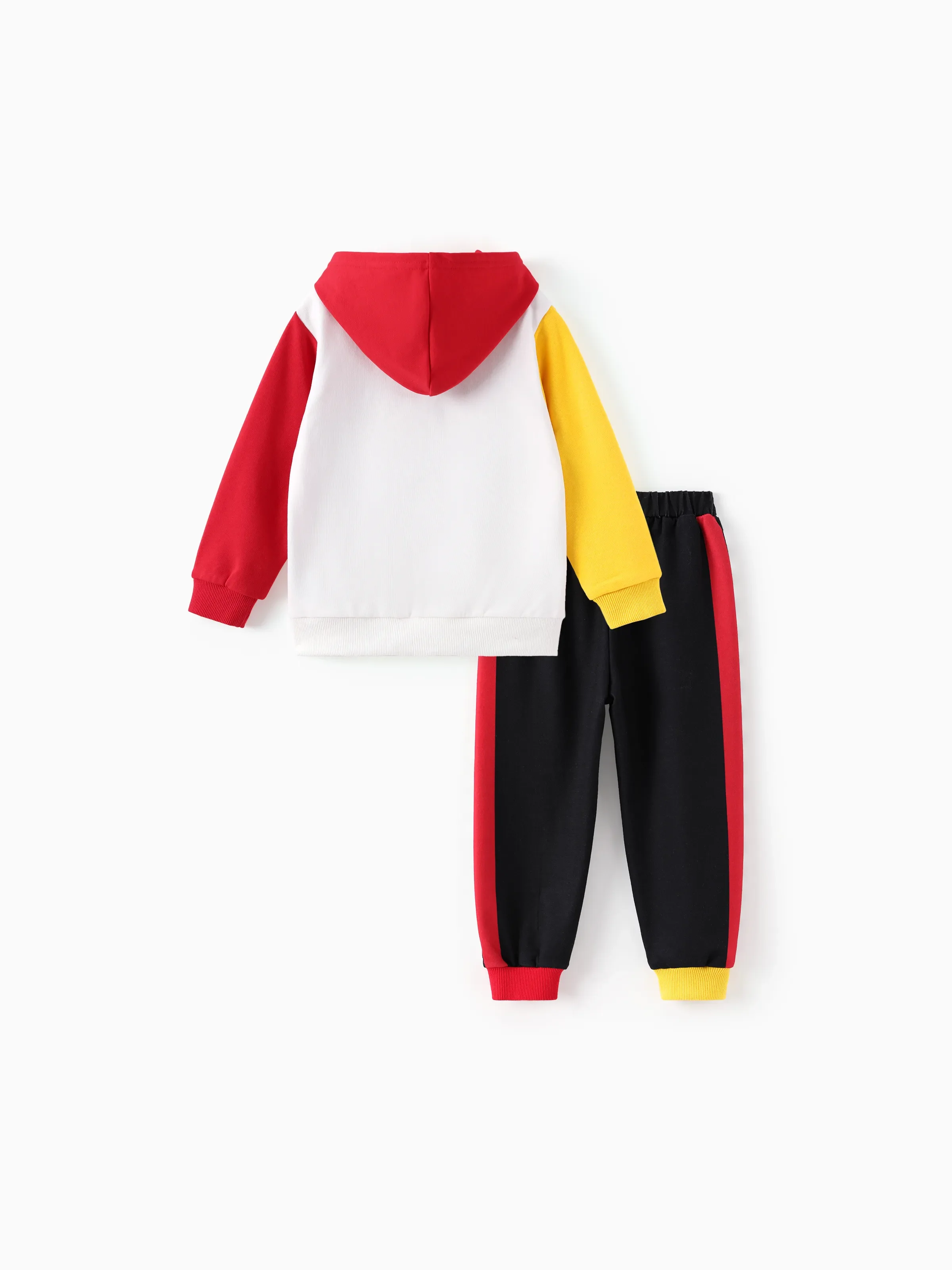 Cars Toddler Boy 2pcs Lightning McQueen Colorblock Hoodie and Sweatpants Set Multi-color - Image 3