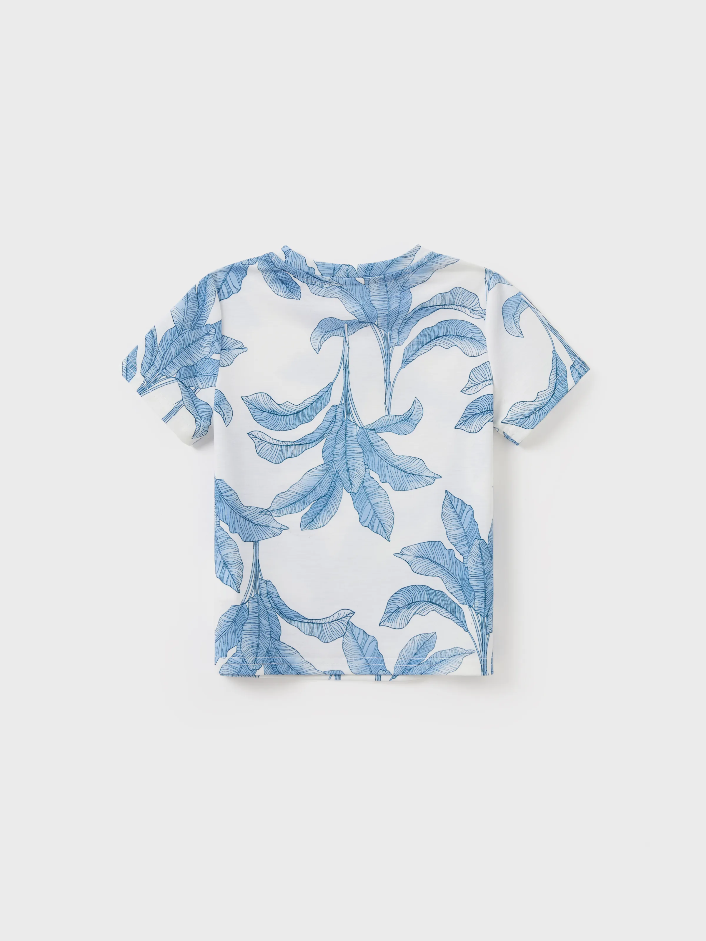 Casual Broken Flower Family Matching Suits Unisex Light Blue - Image 18