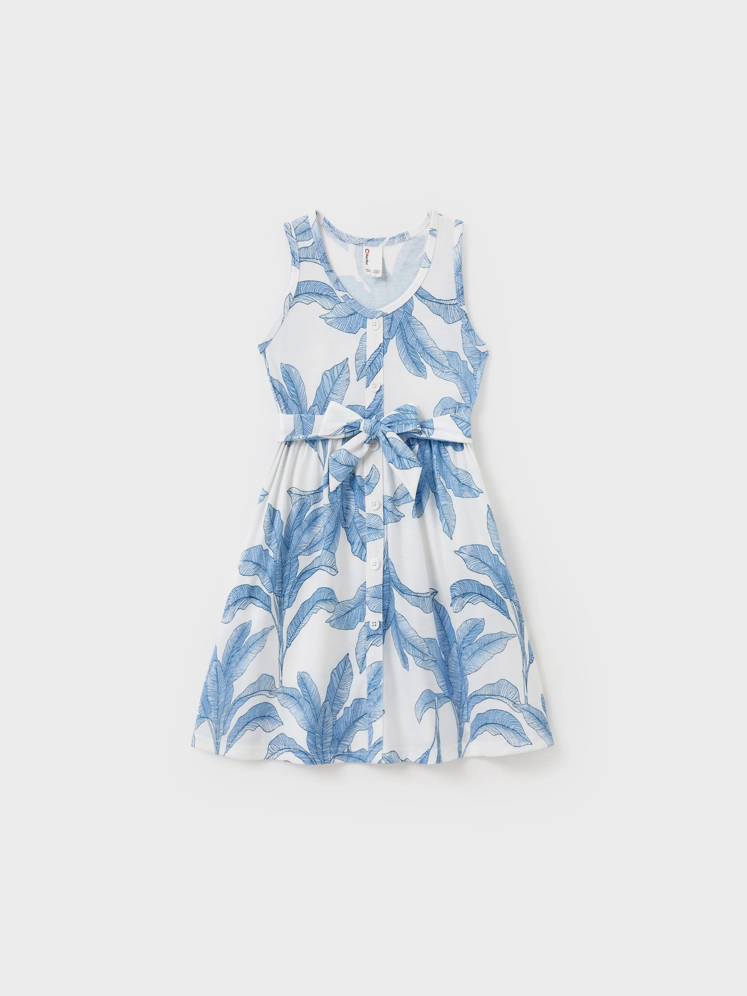 Casual Broken Flower Family Matching Suits Unisex Light Blue - Image 7