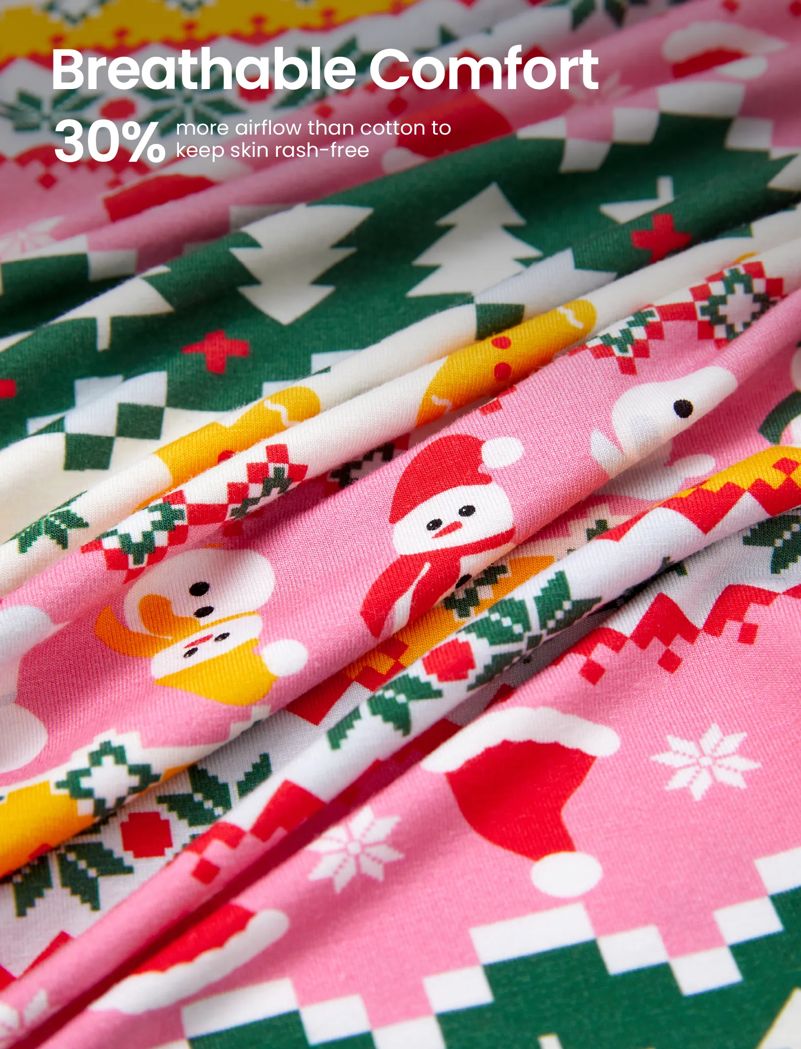 Christmas / Halloween Pajama 2-Piece Upgraded Thick Bamboo Pajama Set With Childlike Print for Toddler / Kids Girl (Snug-Fitting) Multi-color - Image 7