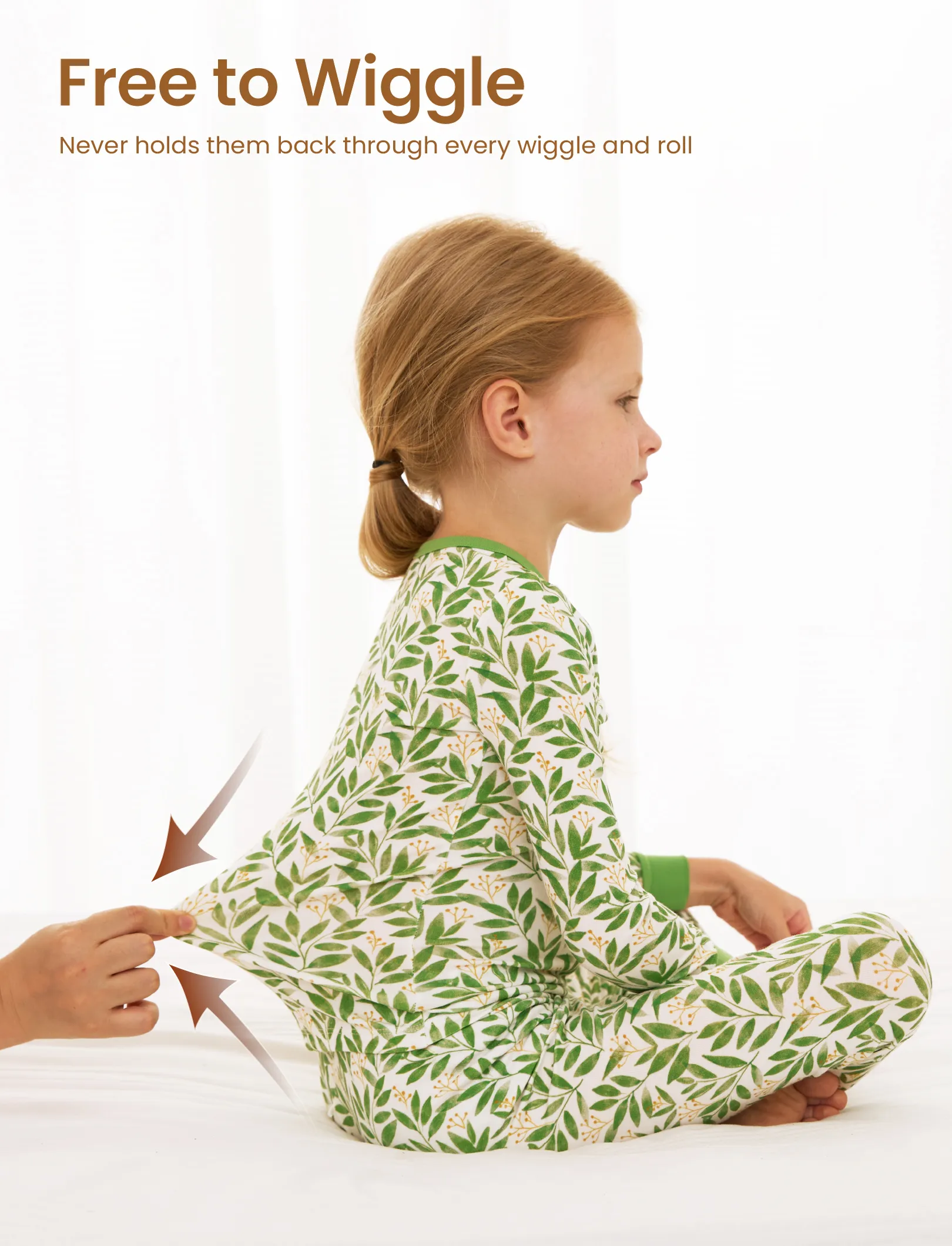 Christmas / Halloween Pajama 2-piece Bamboo Pajamas Set With Childlike Print for Baby / Toddler( Snug-Fitting) Green - Image 6