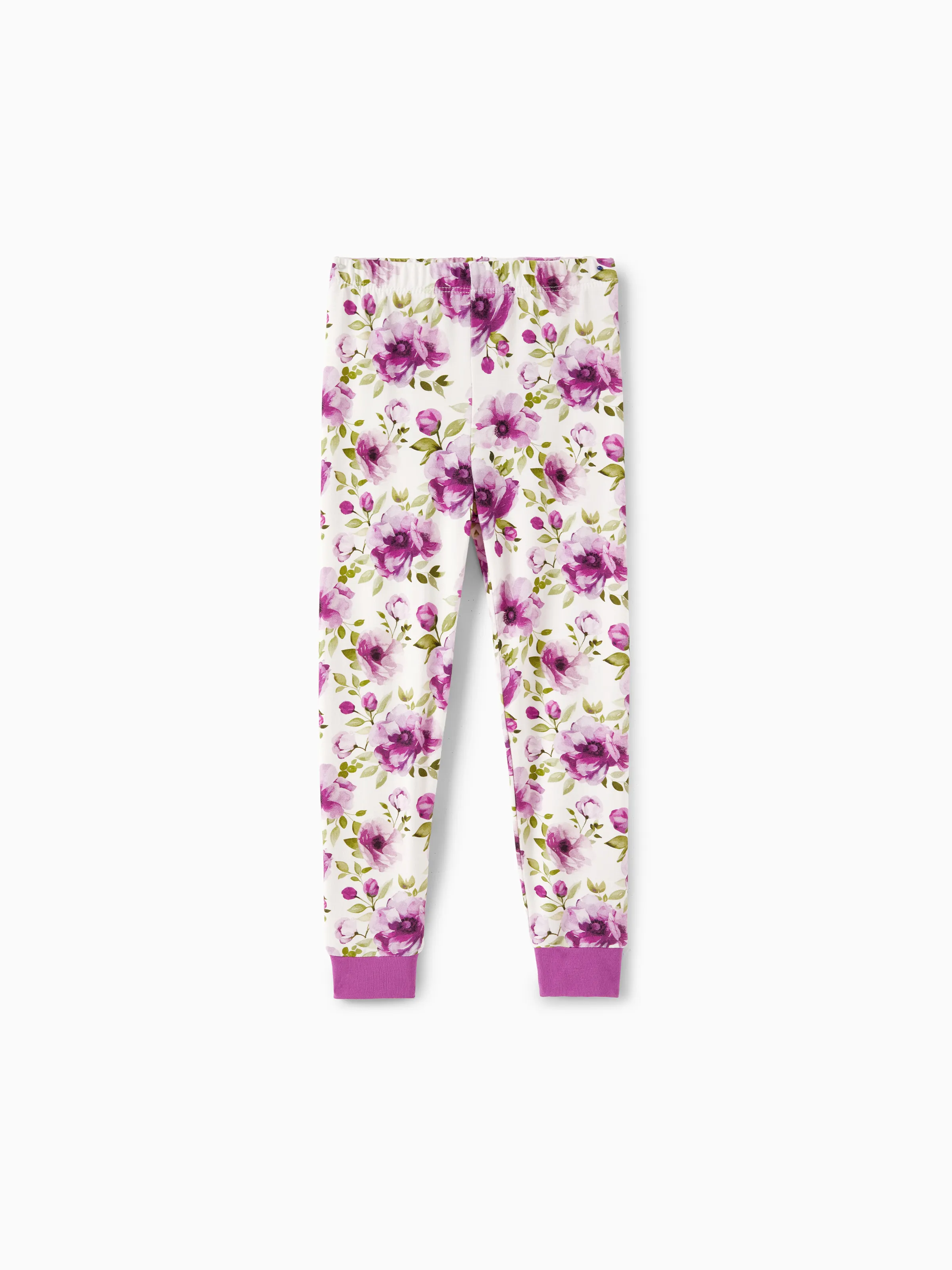 Christmas / Halloween Pajama 2-piece Bamboo Pajamas Set With Childlike Print for Baby / Toddler( Snug-Fitting) Light Purple - Image 7