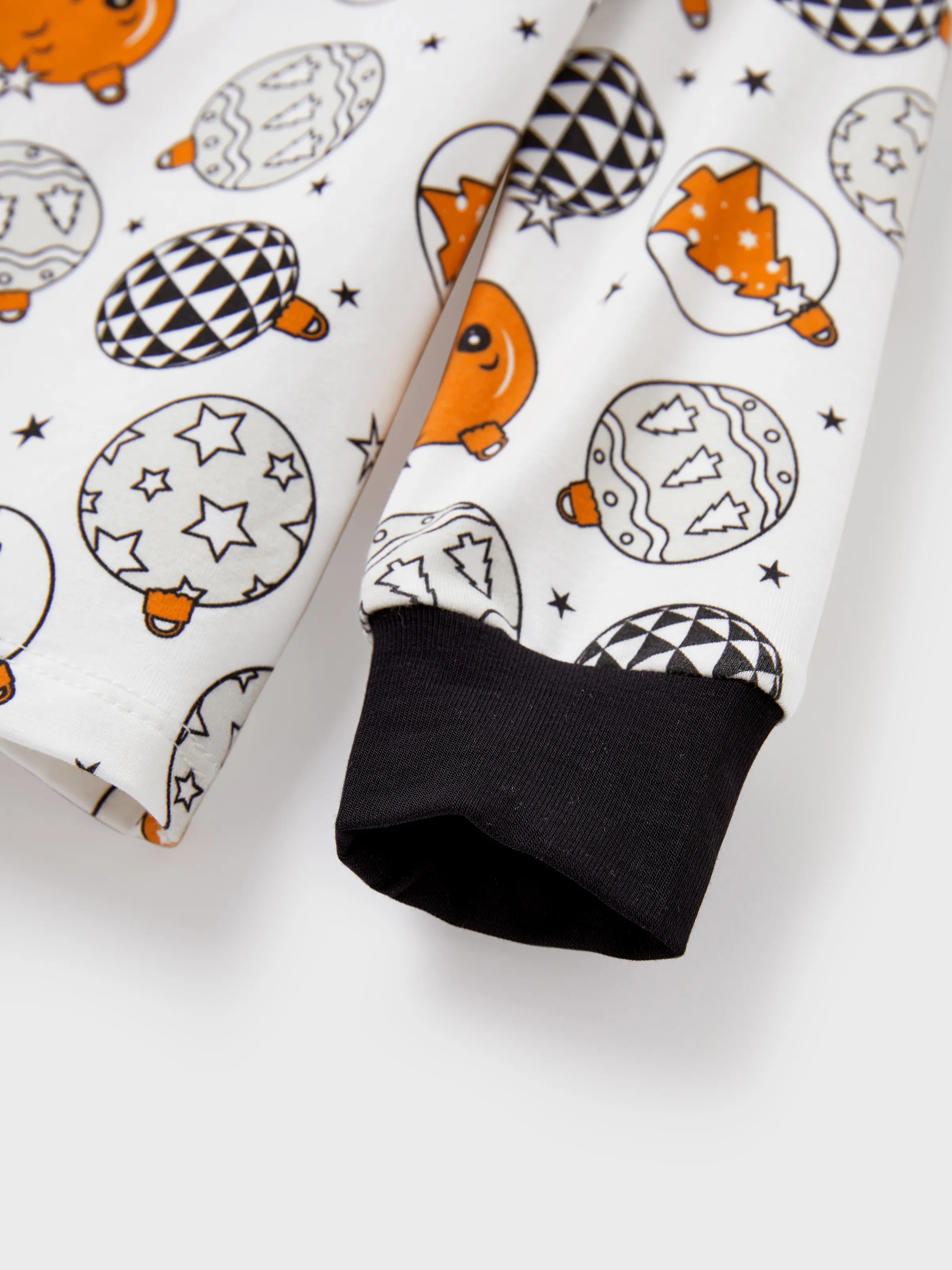 Christmas / Halloween Pajama 2-piece Bamboo Pajamas Set With Childlike Print for Baby / Toddler( Snug-Fitting) Orange - Image 4