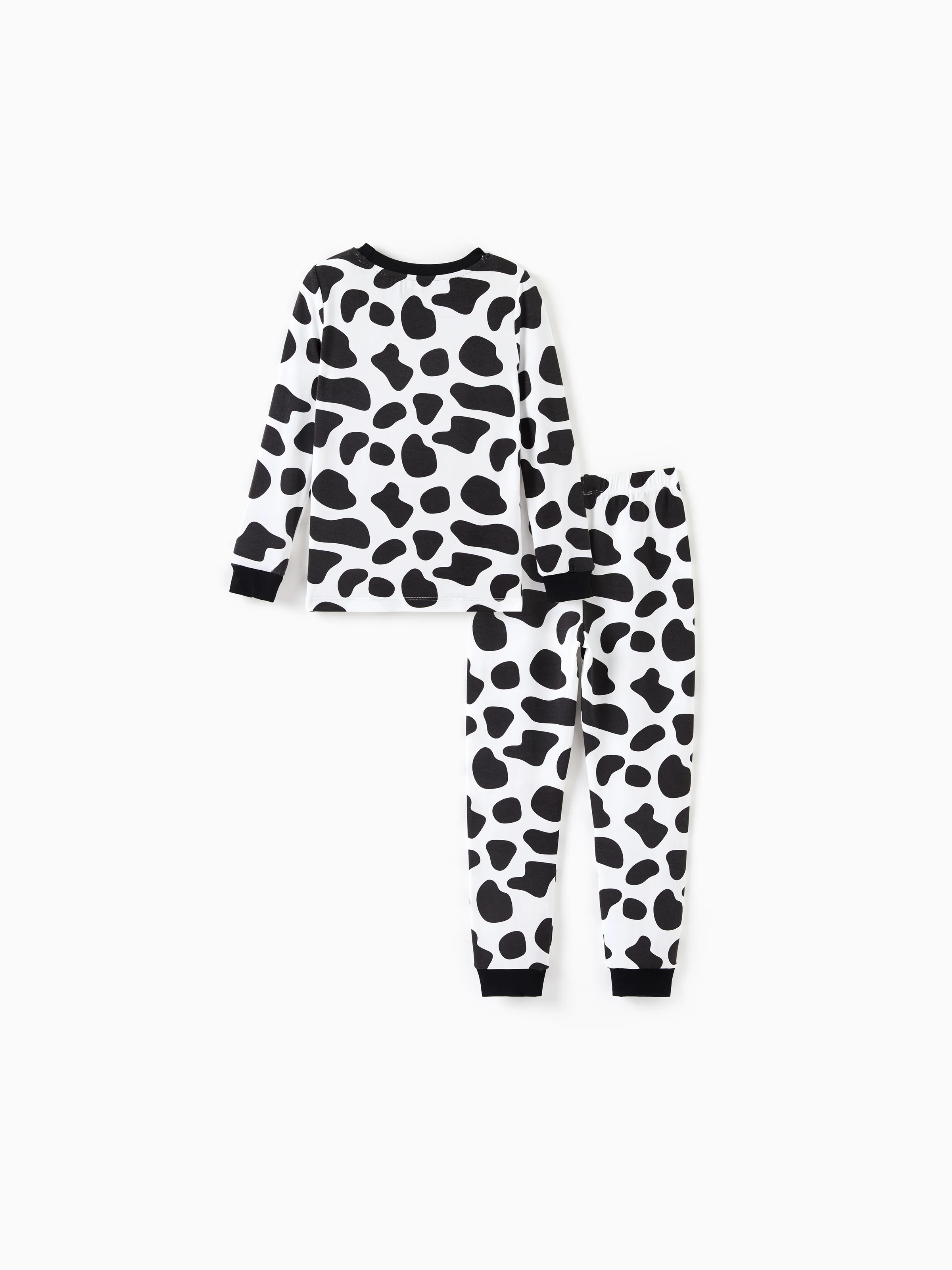 Christmas / Halloween Pajamas 2-piece Pajama Set With Childlike Print for Toddler / Kids ( Snug-Fitting ) Black - Image 7