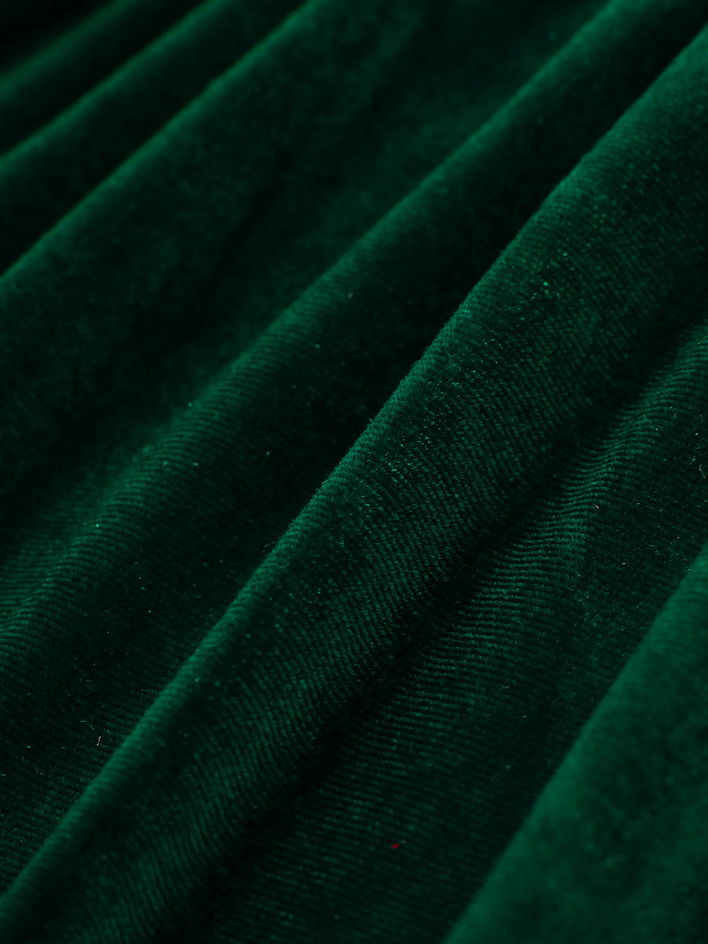 Christmas Sweet Toddler Girl Solid color Velvet material Dress Set Green - Image 5