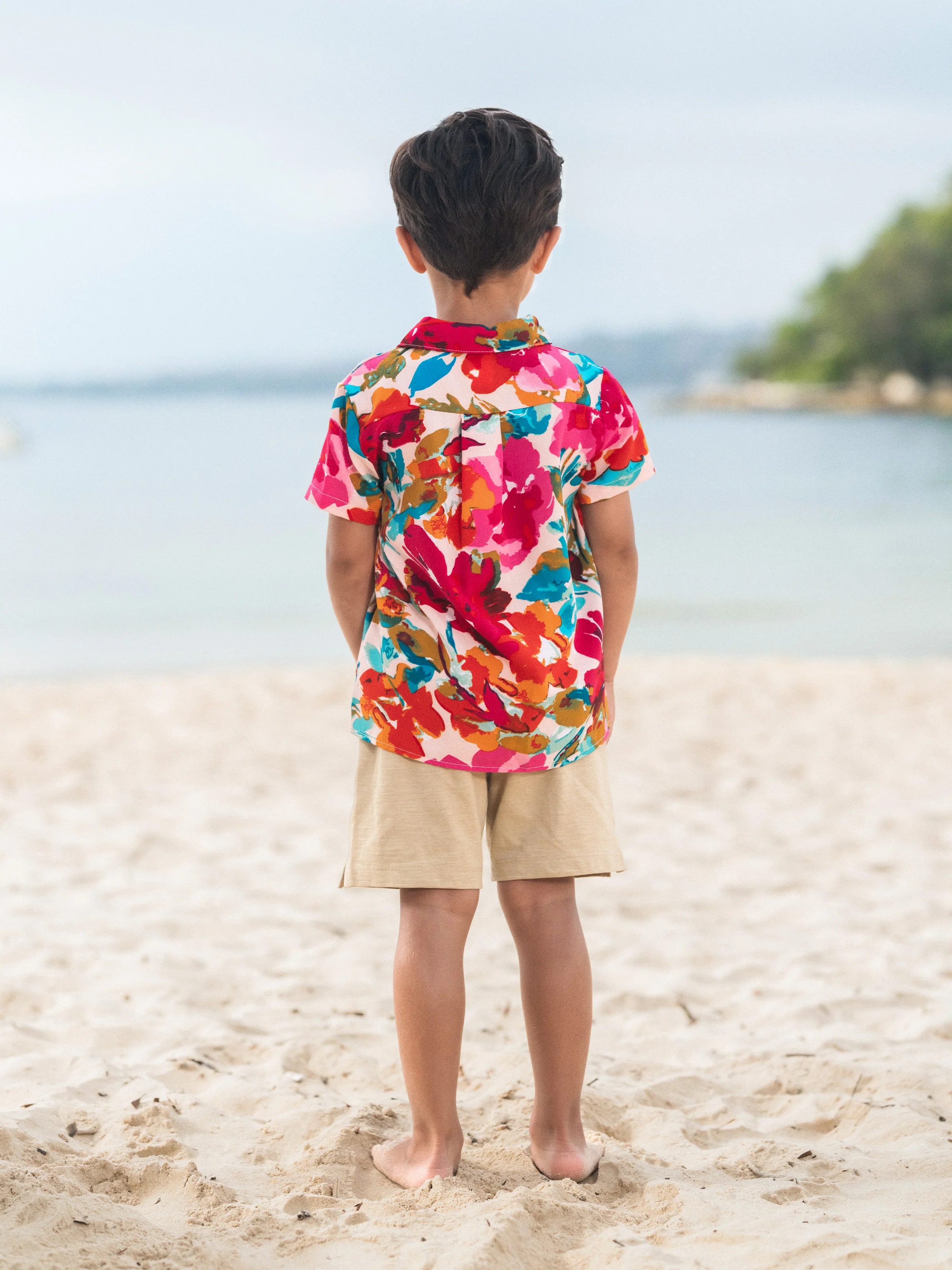 Colorful Family Matching Outfits Sleeveless Strap Top and Skirt Co-ord Set & Shirt Sets Summer Vacation Clothe for Beach, Photoshoots, Travel Hot Pink - Image 22