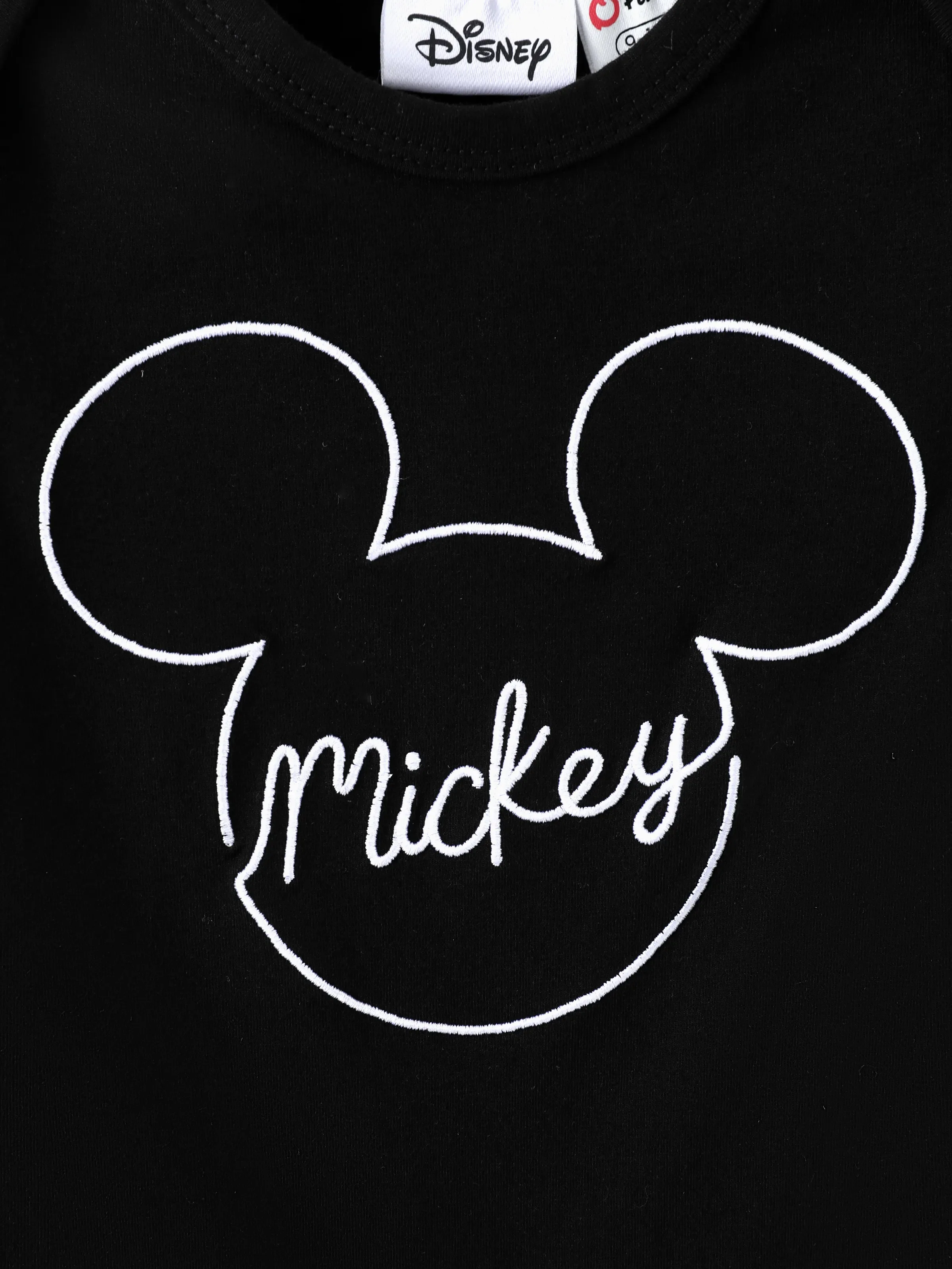 Disney Mickey and Friends Daddy and Me Family matching 1pc Mickey Mouse Allover Print Sporty Dress/Cotton Top /RomperExpression Casual Suits Family Set 3pcs Cotton Unisex Black - Image 15