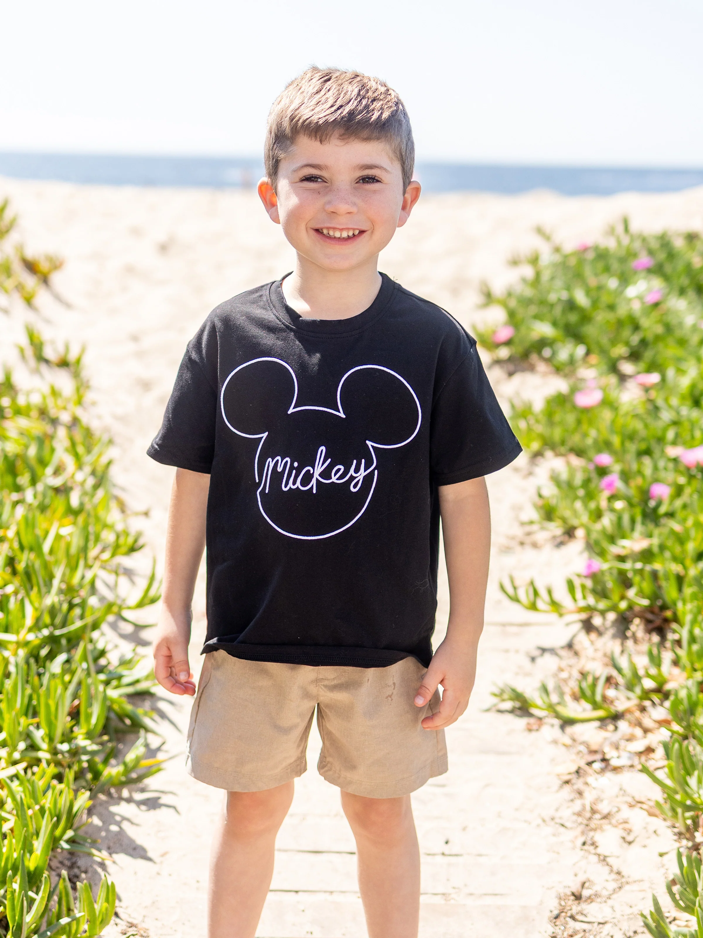 Disney Mickey and Friends Daddy and Me Family matching 1pc Mickey Mouse Allover Print Sporty Dress/Cotton Top /RomperExpression Casual Suits Family Set 3pcs Cotton Unisex Black - Image 8