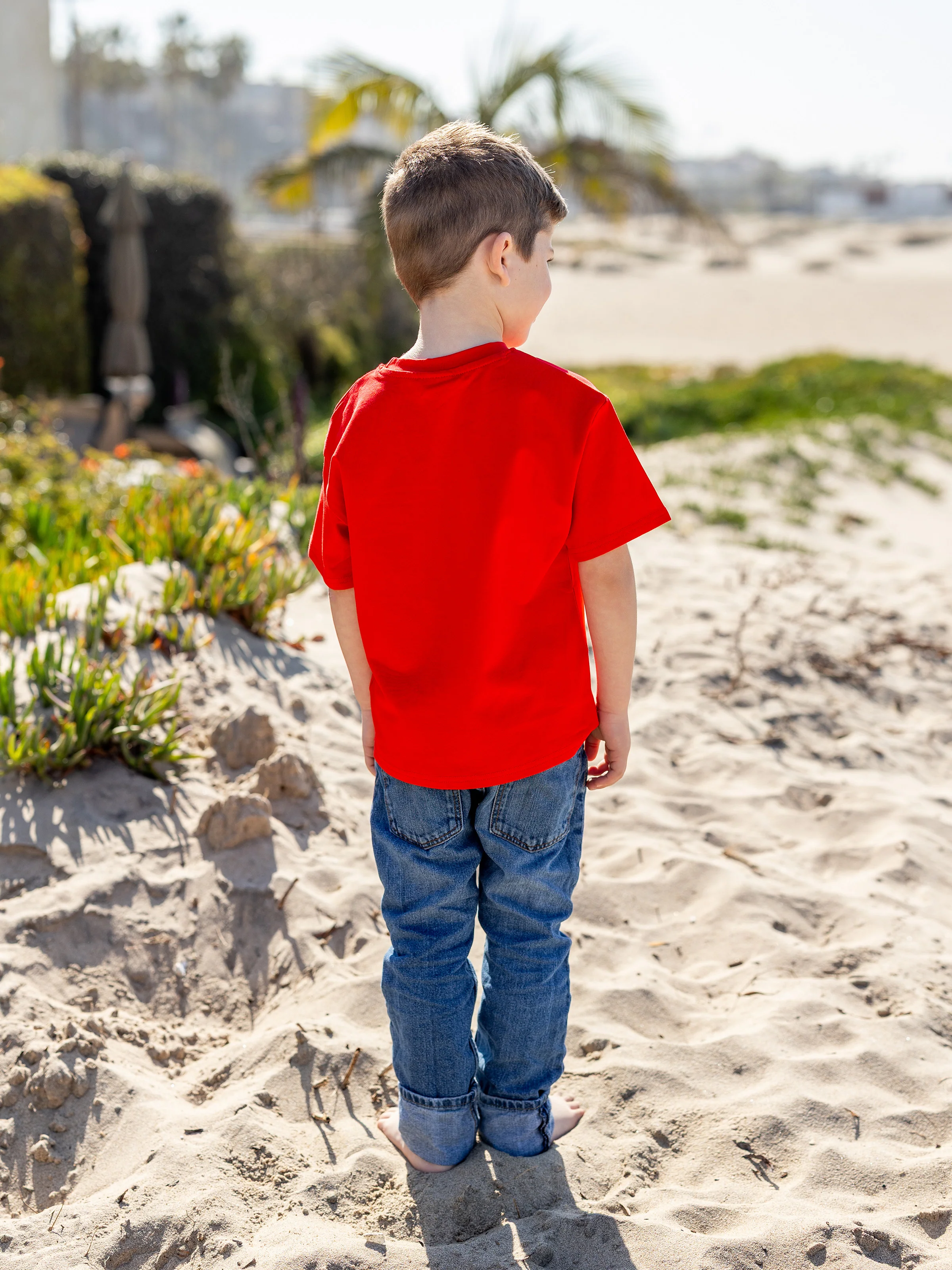 Disney Mickey and Friends Daddy and Me Family matching 1pc Mickey Mouse Graffiti Cotton T-shirt or Colorblock Dress with Built-in Shorts & Pockets or Naia™ Allover Romper  Red - Image 11