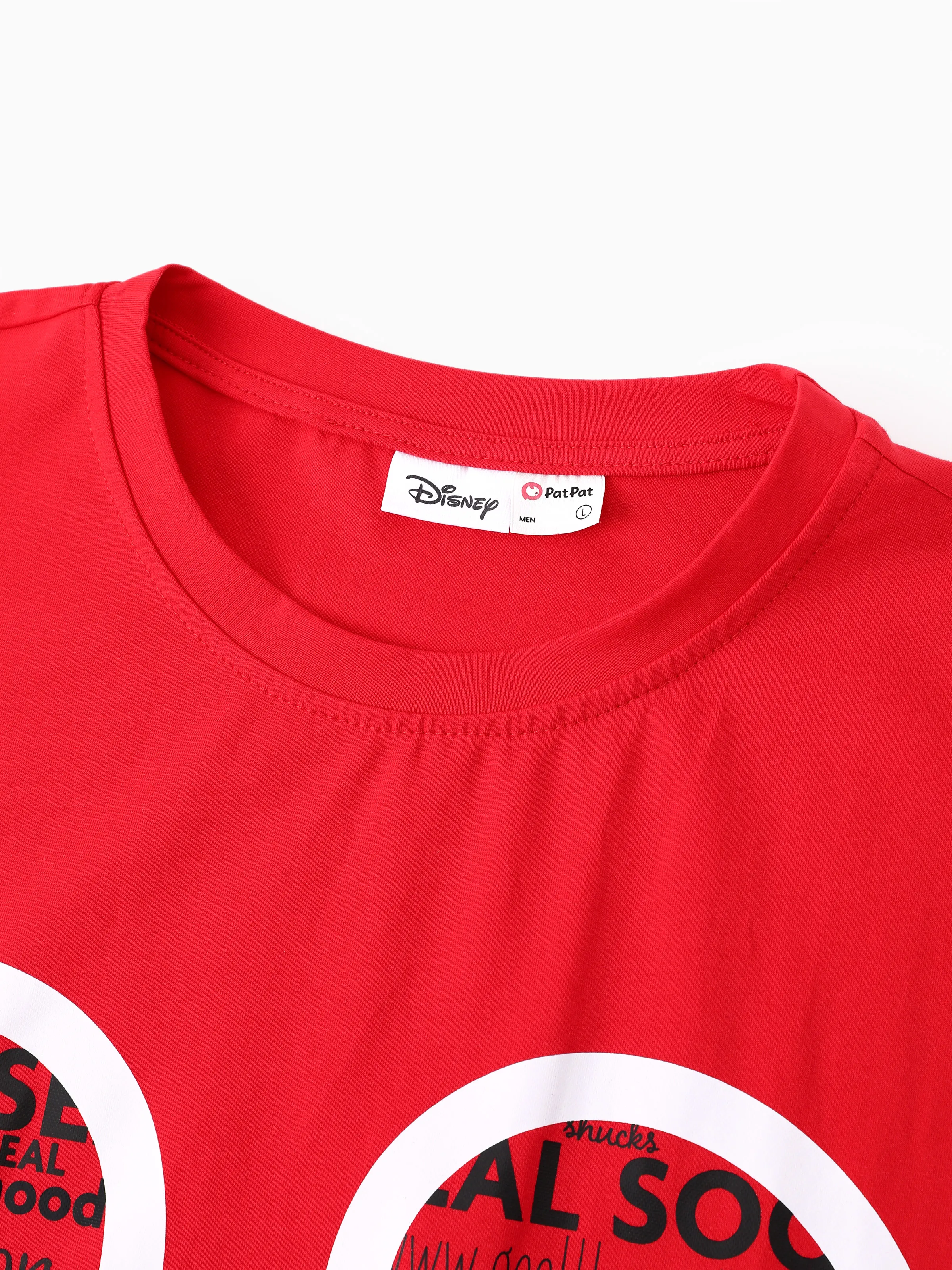 Disney Mickey and Friends Daddy and Me Family matching 1pc Mickey Mouse Graffiti Cotton T-shirt or Colorblock Dress with Built-in Shorts & Pockets or Naia™ Allover Romper  Red - Image 9