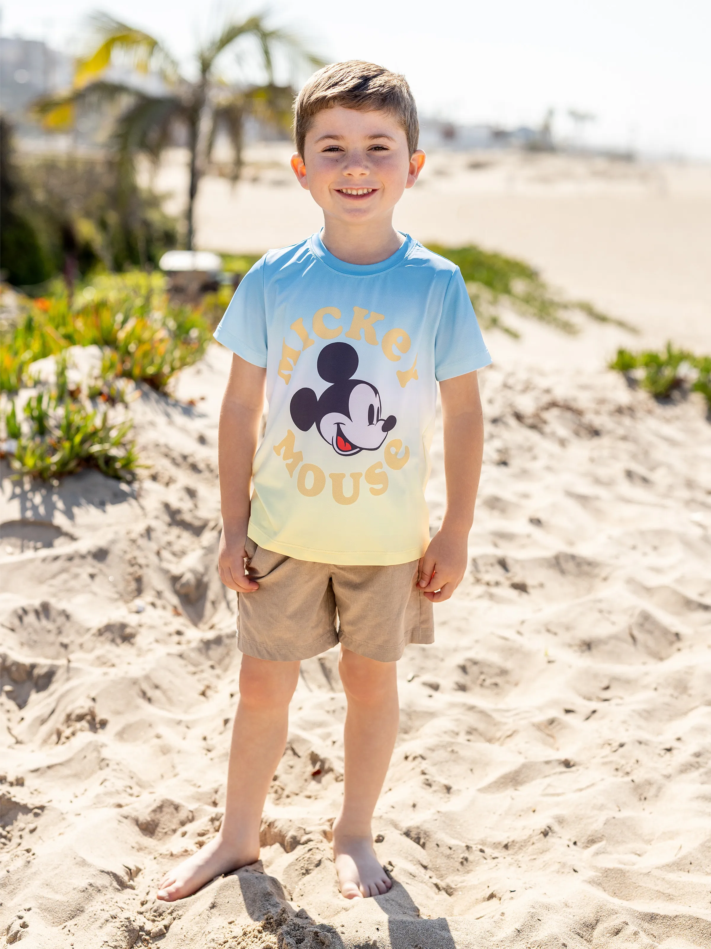 Disney Mickey and Friends Daddy and Me Family matching Mickey Mouse Allover Print Denim Dresse/Jumpsuit/T-shirt Blue - Image 9