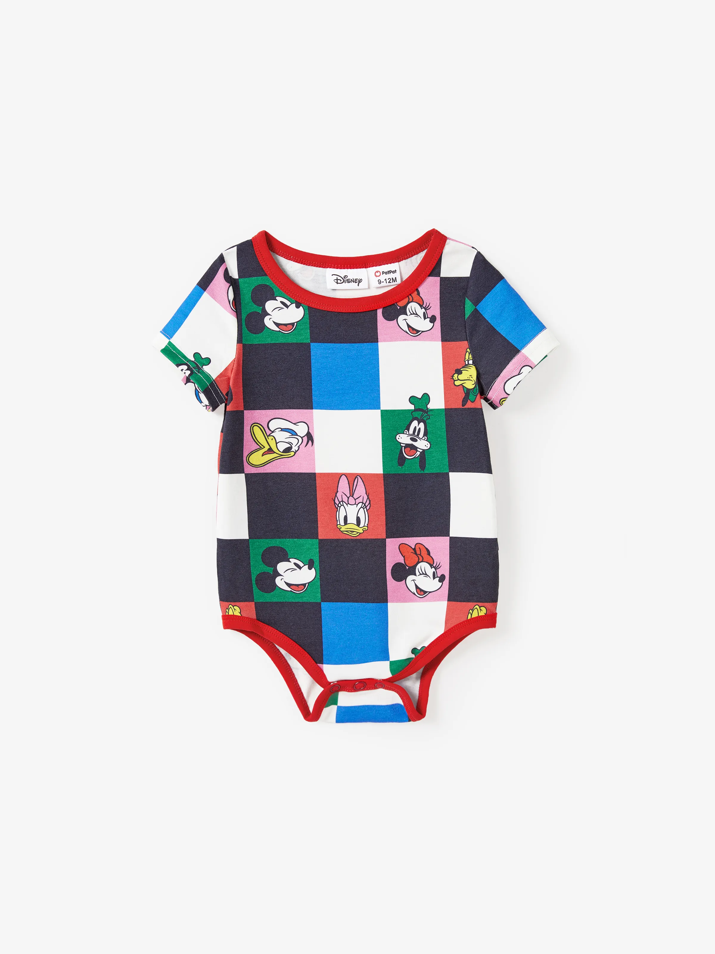 Disney Mickey and Friends Daddy and Me Family Matching Naia™ Colorful Checkered Pattern Top/Sleeveless Dress/Onesie Multi-color - Image 12