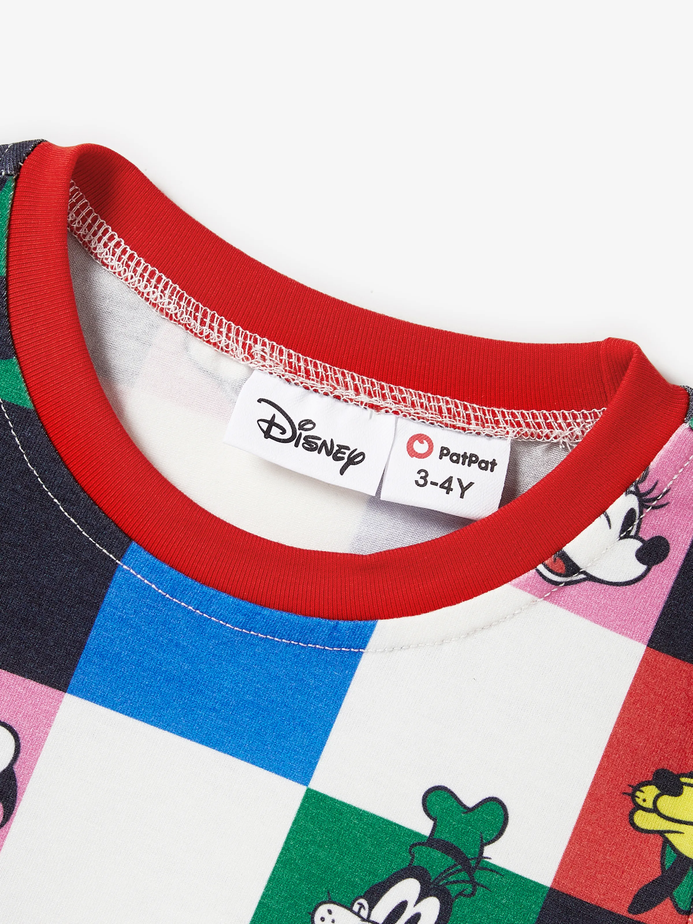 Disney Mickey and Friends Daddy and Me Family Matching Naia™ Colorful Checkered Pattern Top/Sleeveless Dress/Onesie Multi-color - Image 9