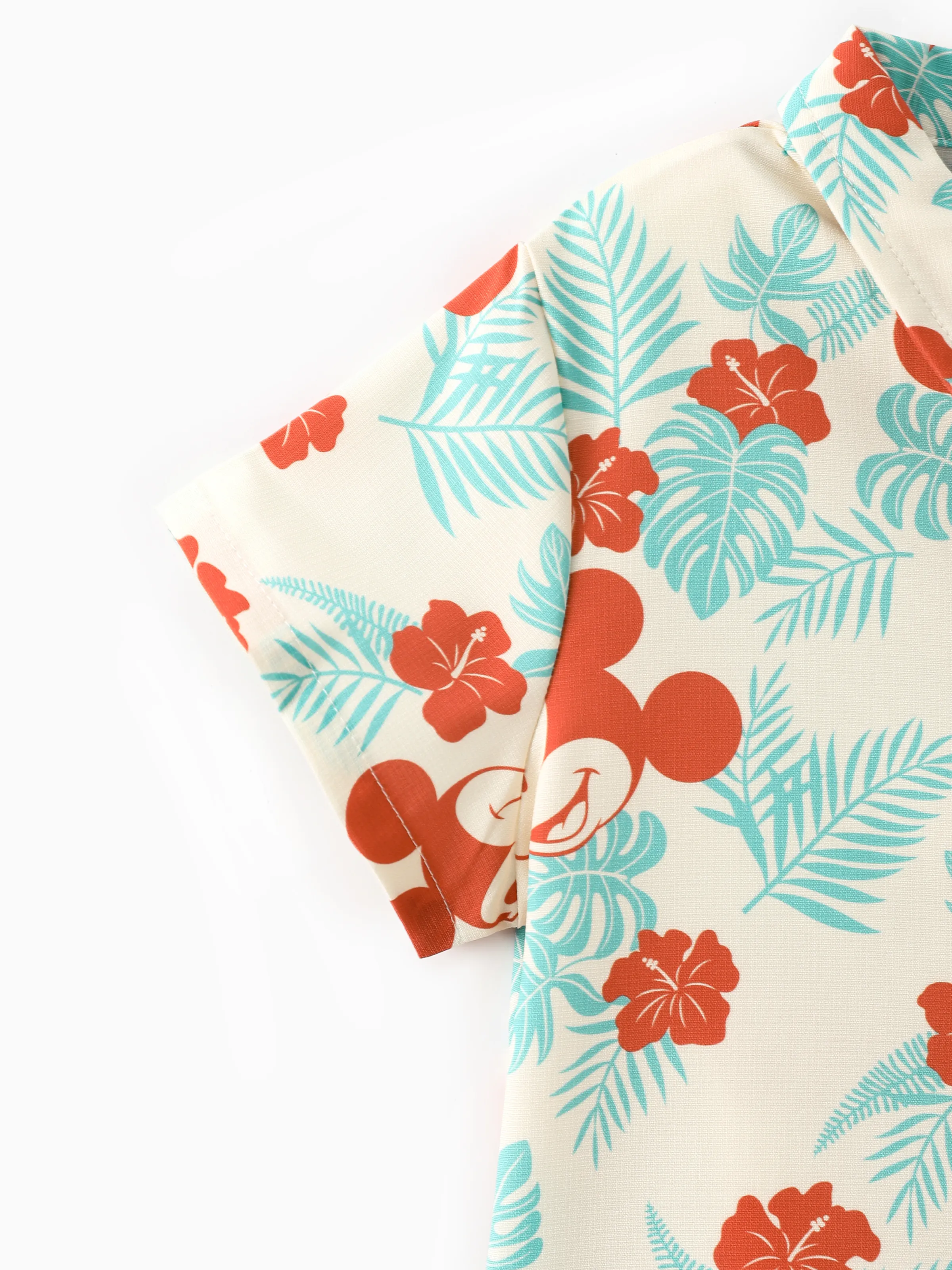 Disney Mickey and Friends Daddy and Me Family Matching Naia™ Floral Allover Print Shirt/Sleeveless Hollow-out Dress/Romper Multi-color - Image 11