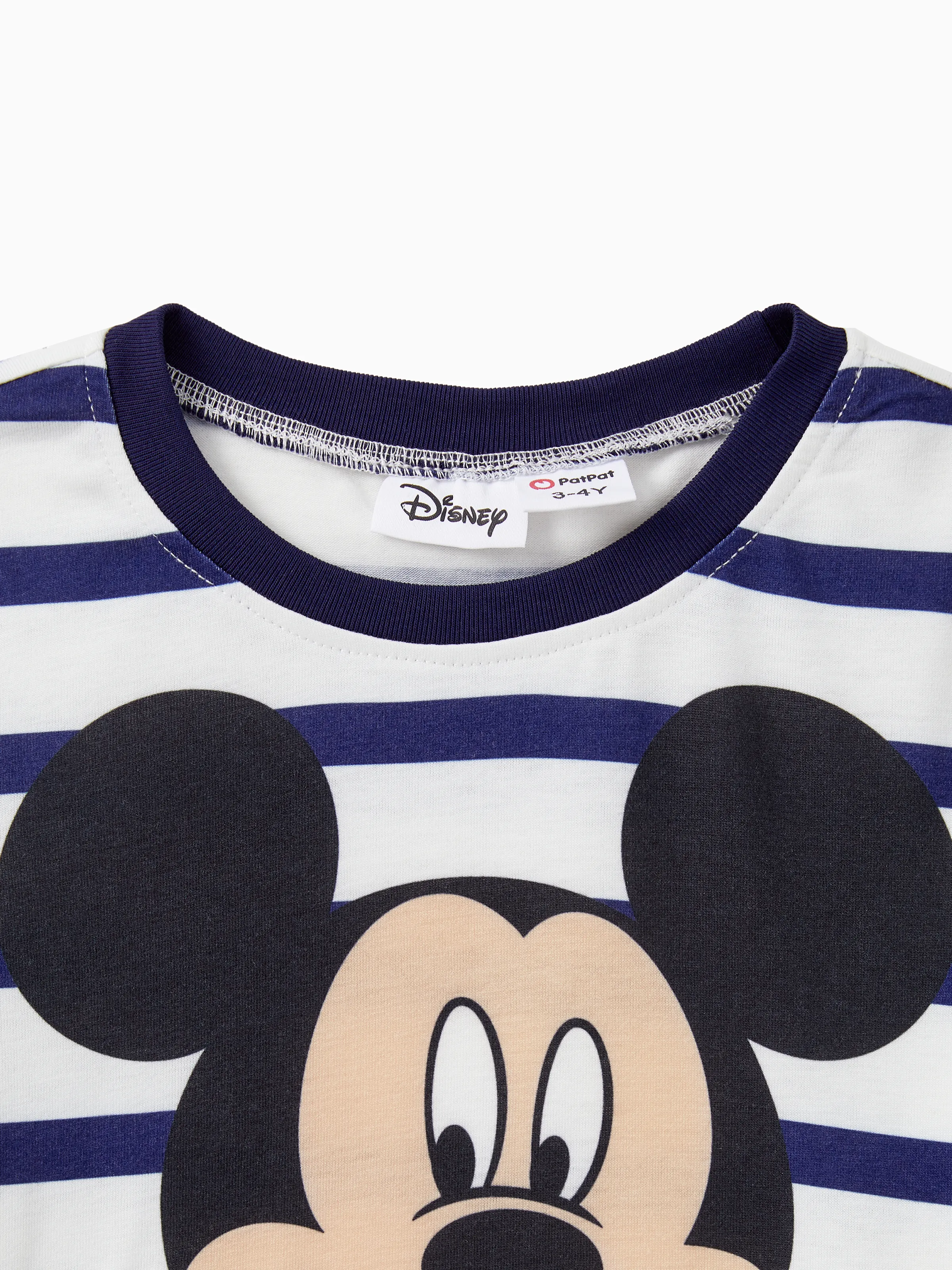 Disney Mickey and Friends Daddy and Me Family Matching Stripe & Character Print Short-sleeve Naia™Dresses and T-shirts Sets COLOREDSTRIPES - Image 10