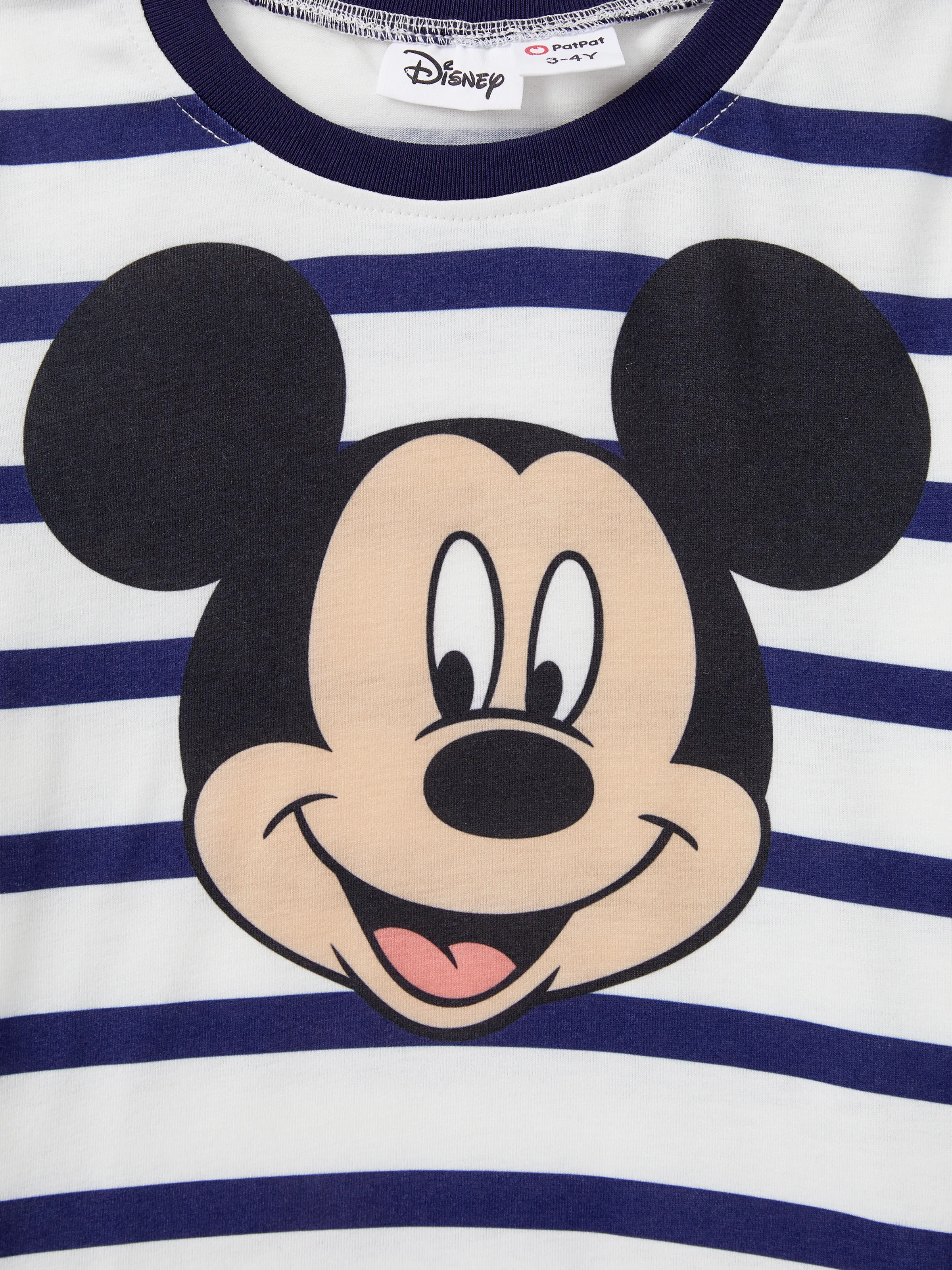 Disney Mickey and Friends Daddy and Me Family Matching Stripe & Character Print Short-sleeve Naia™Dresses and T-shirts Sets COLOREDSTRIPES - Image 11