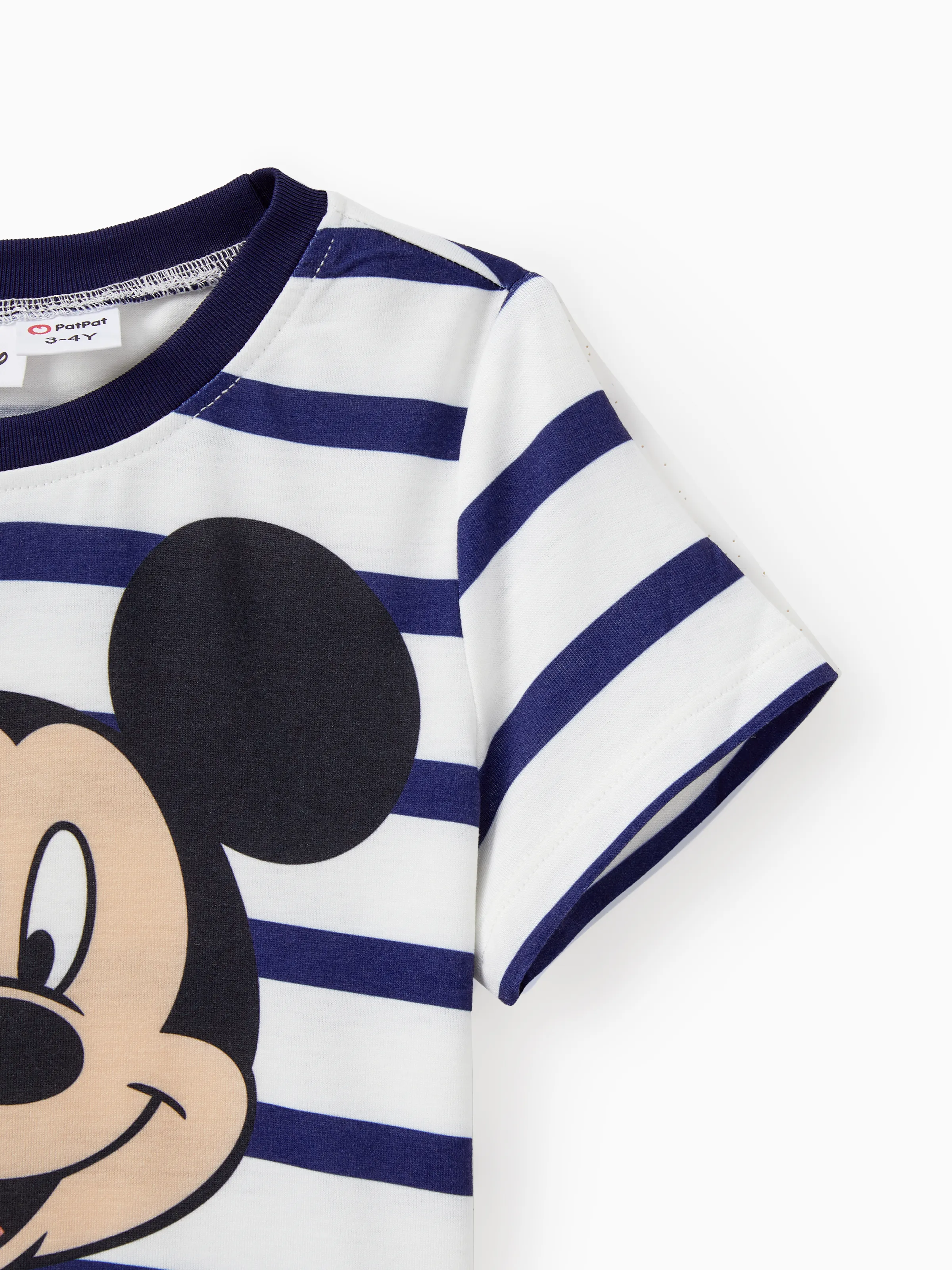 Disney Mickey and Friends Daddy and Me Family Matching Stripe & Character Print Short-sleeve Naia™Dresses and T-shirts Sets COLOREDSTRIPES - Image 12