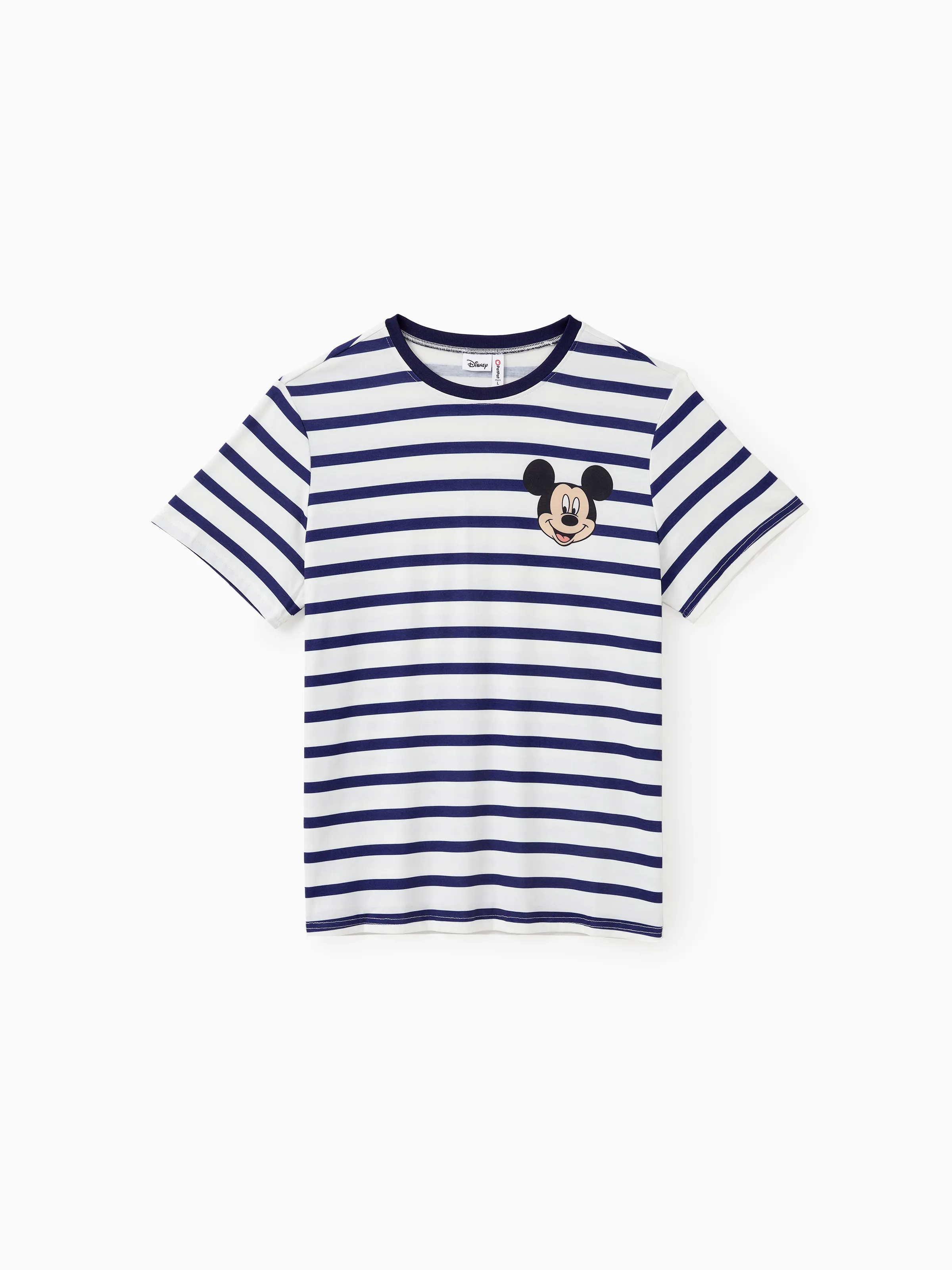 Disney Mickey and Friends Daddy and Me Family Matching Stripe & Character Print Short-sleeve Naia™Dresses and T-shirts Sets COLOREDSTRIPES - Image 4