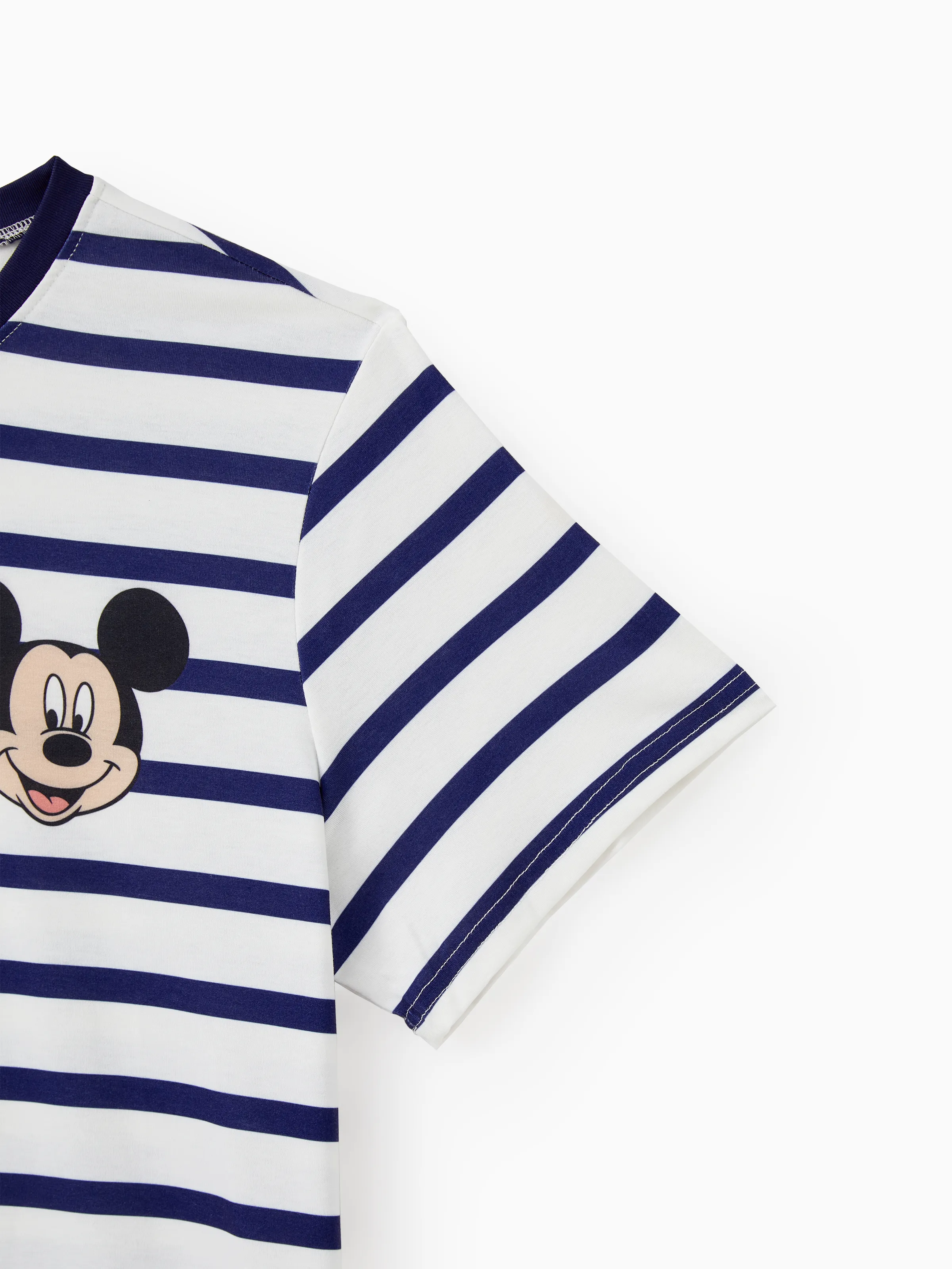 Disney Mickey and Friends Daddy and Me Family Matching Stripe & Character Print Short-sleeve Naia™Dresses and T-shirts Sets COLOREDSTRIPES - Image 7