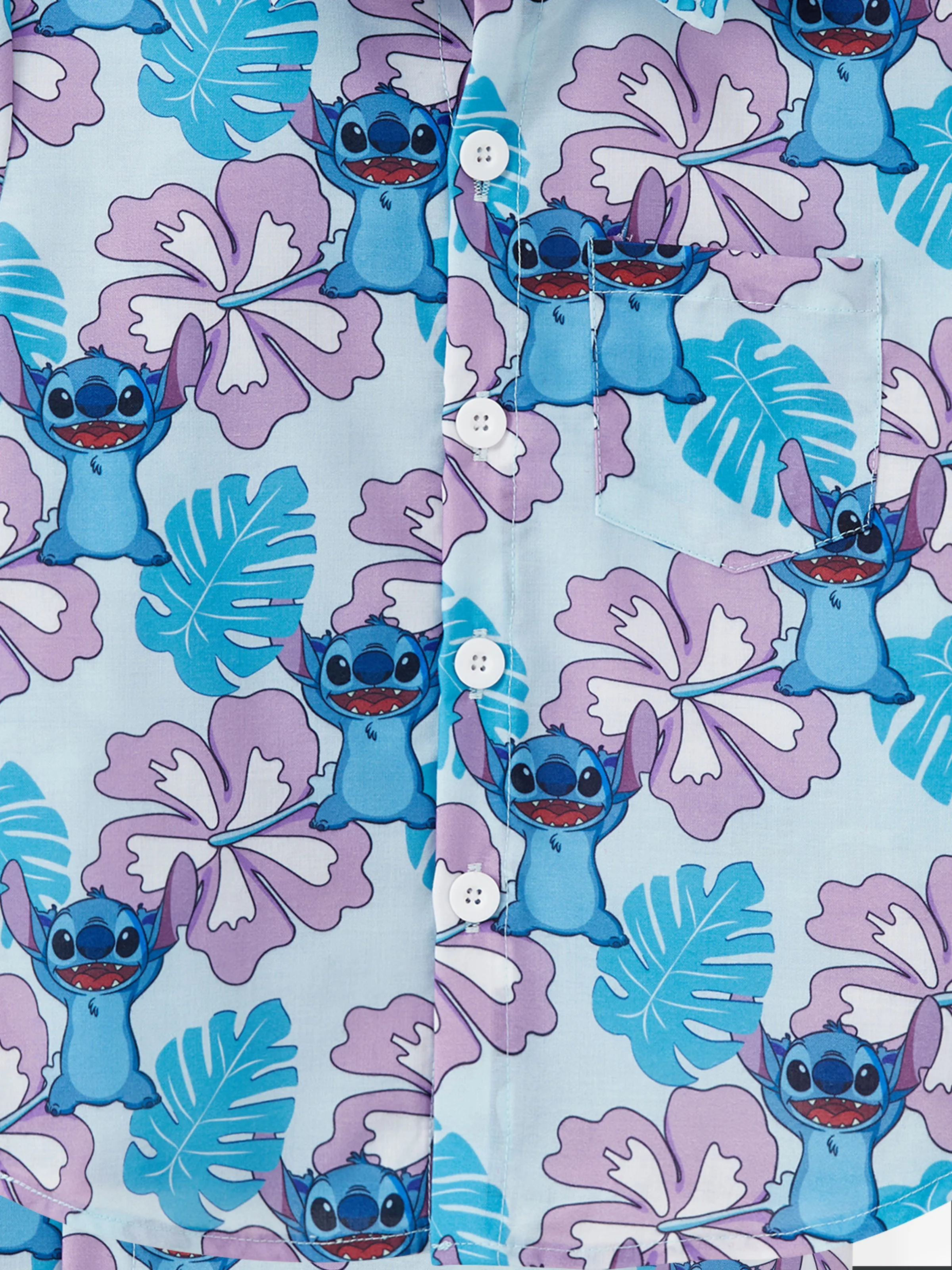 Disney Stitch Daddy and Me Family Matching Naia™ Stitch and Hawaii Style Floral Print Sleeveless Dress/Onesie／Shirt Multi-color - Image 11