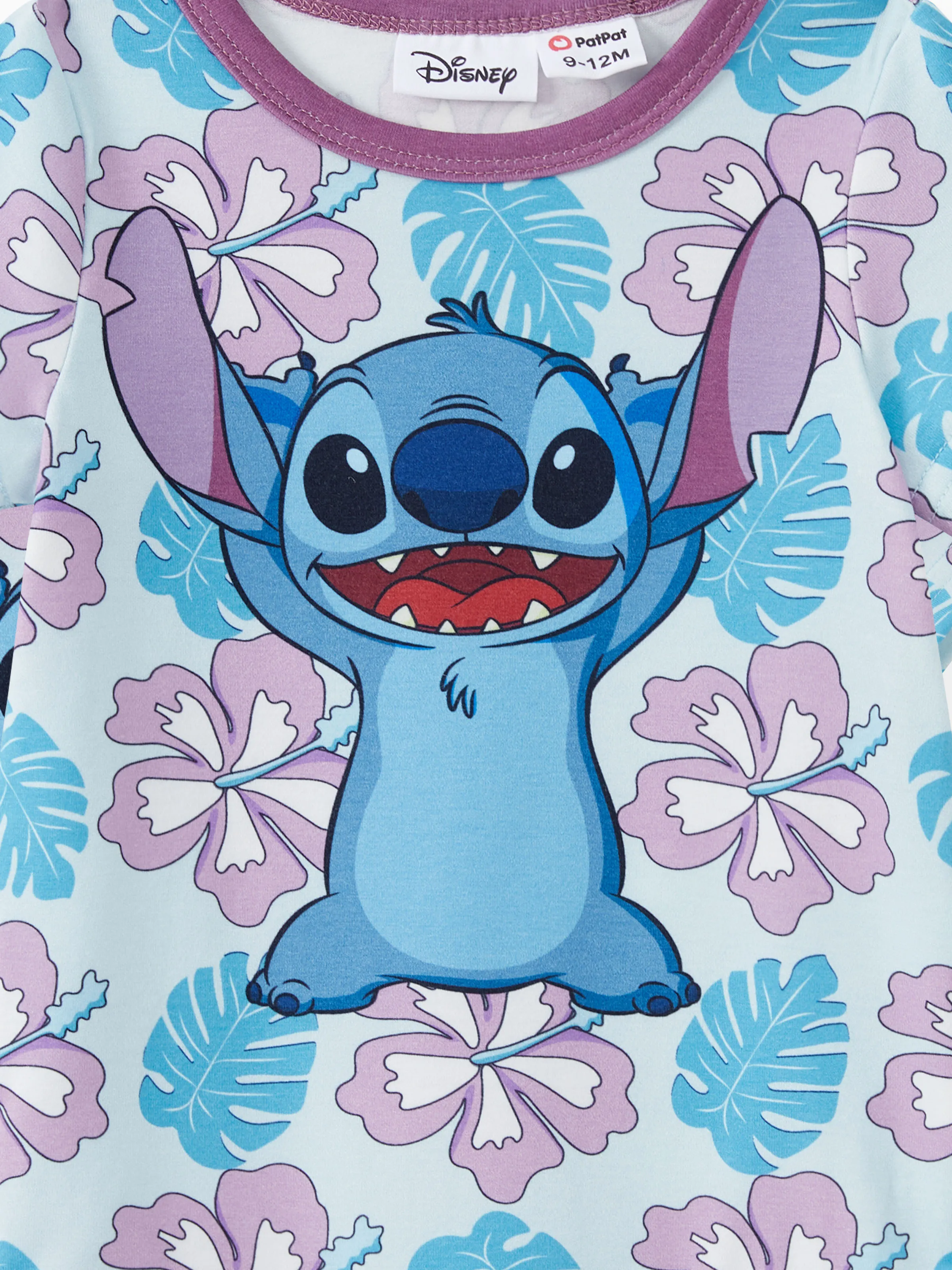 Disney Stitch Daddy and Me Family Matching Naia™ Stitch and Hawaii Style Floral Print Sleeveless Dress/Onesie／Shirt Multi-color - Image 16
