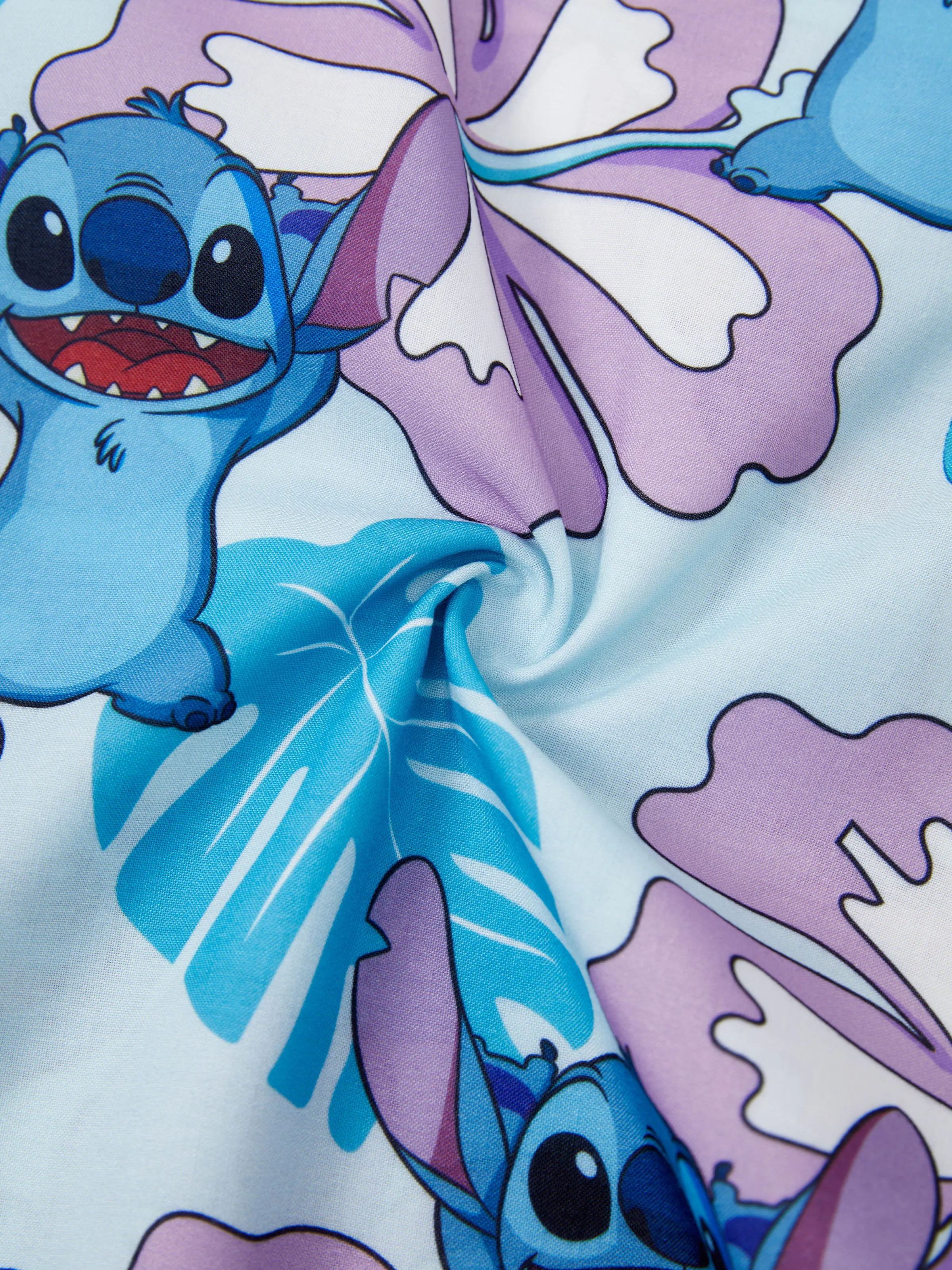Disney Stitch Daddy and Me Family Matching Naia™ Stitch and Hawaii Style Floral Print Sleeveless Dress/Onesie／Shirt Multi-color - Image 7
