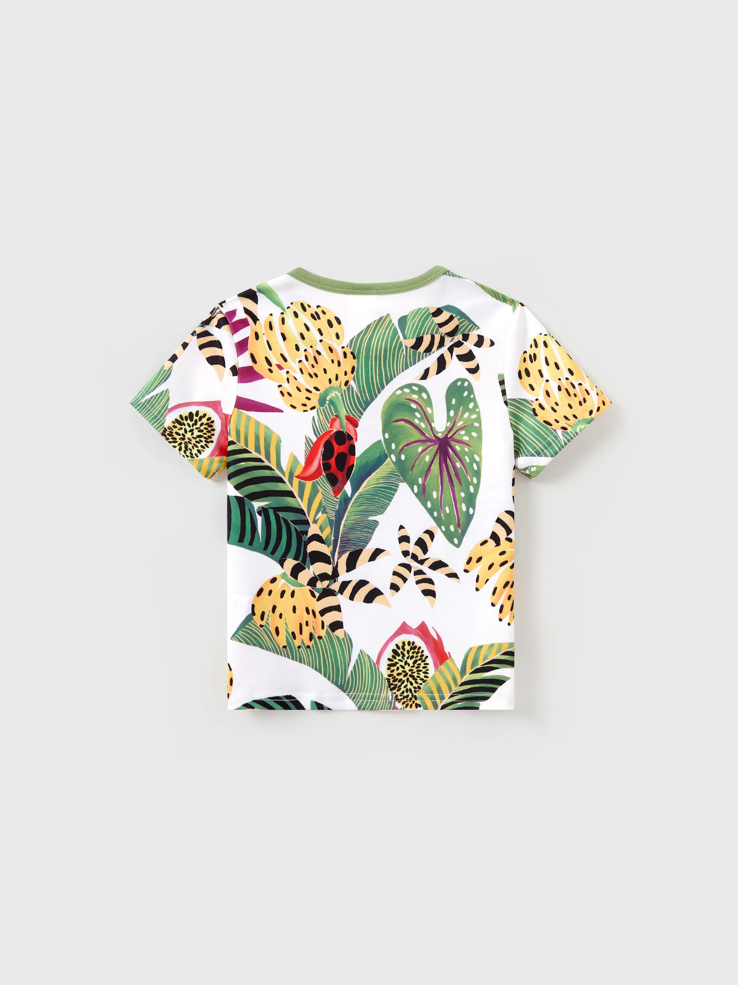Daddy and Me Family Matching Tropical Floral Print Short-sleeve Top or Camisole Dress Set Multi-color - Image 9