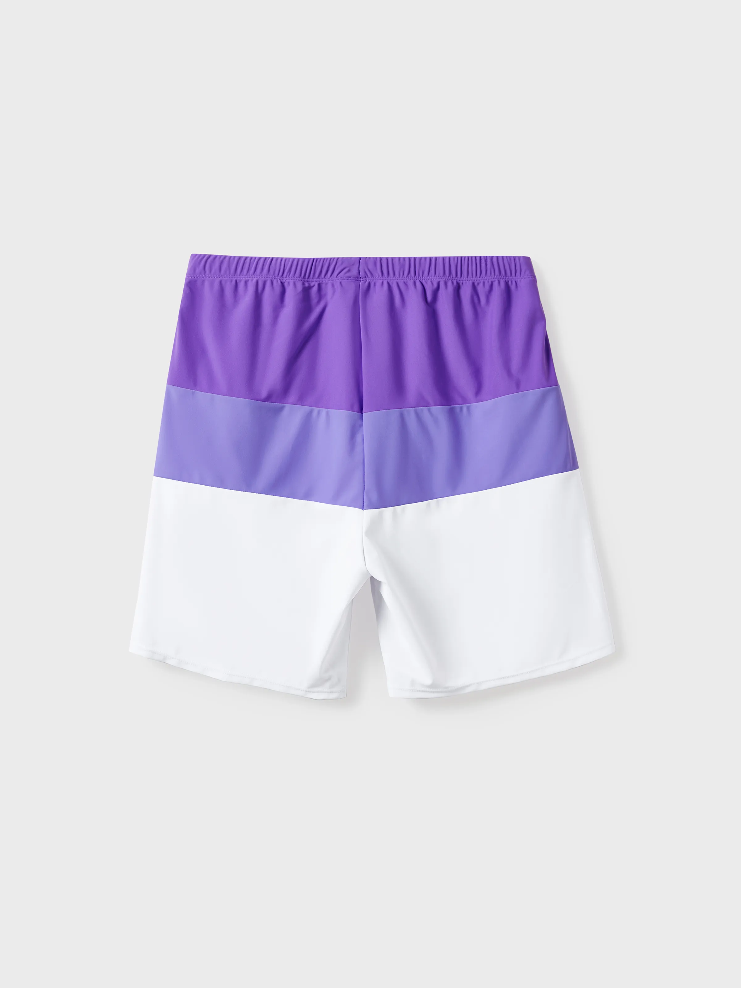 Daddy & Daughter Color-block Swim Trunks or One-shoulder Side Knot One-Piece Swimsuit (Quick-Dry) ColorBlock - Image 4