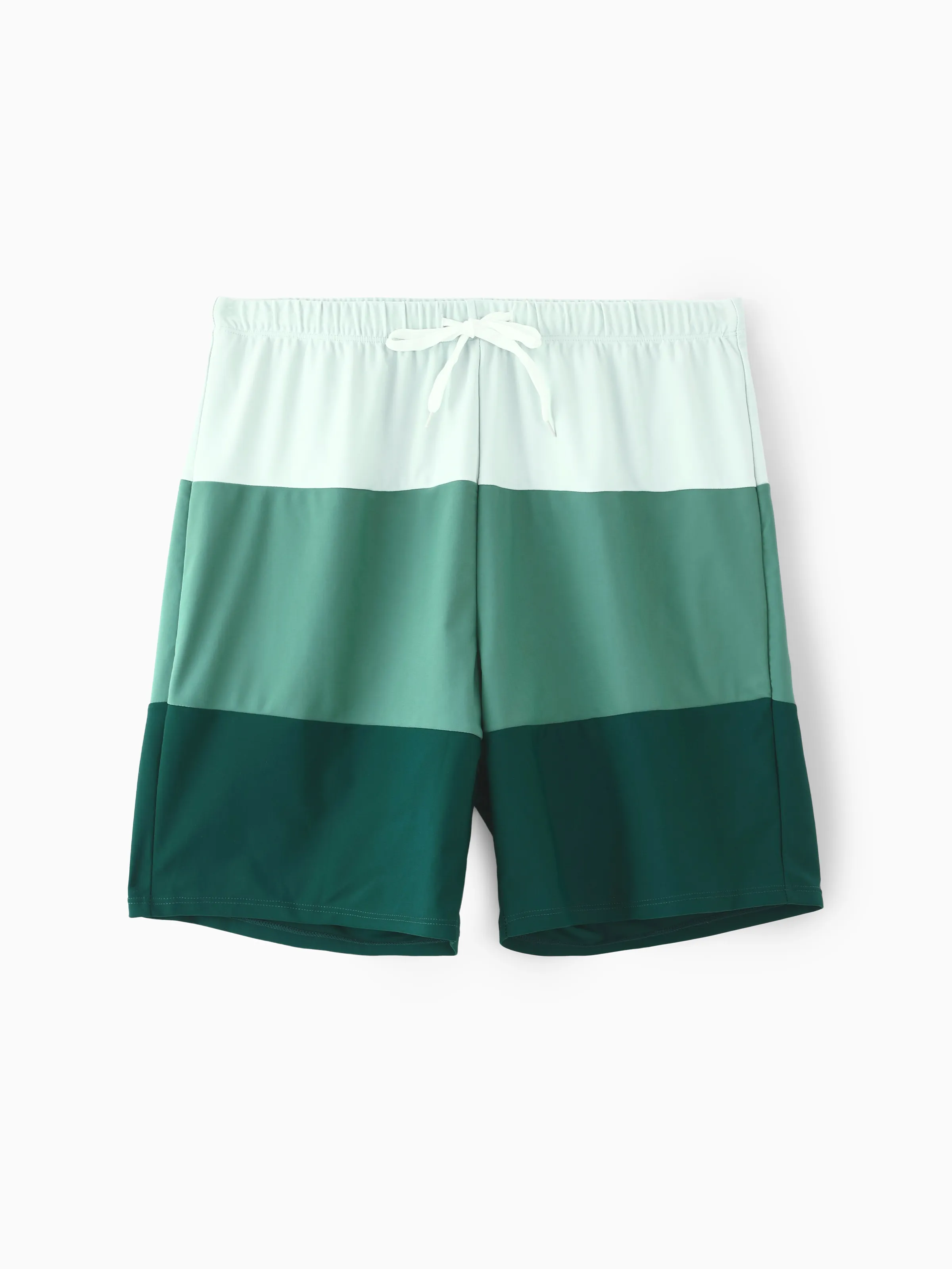 Daddy & Daughter Colorblock Swim Trunks or Wrap Side V-Neck Swimsuit MultiColour - Image 5