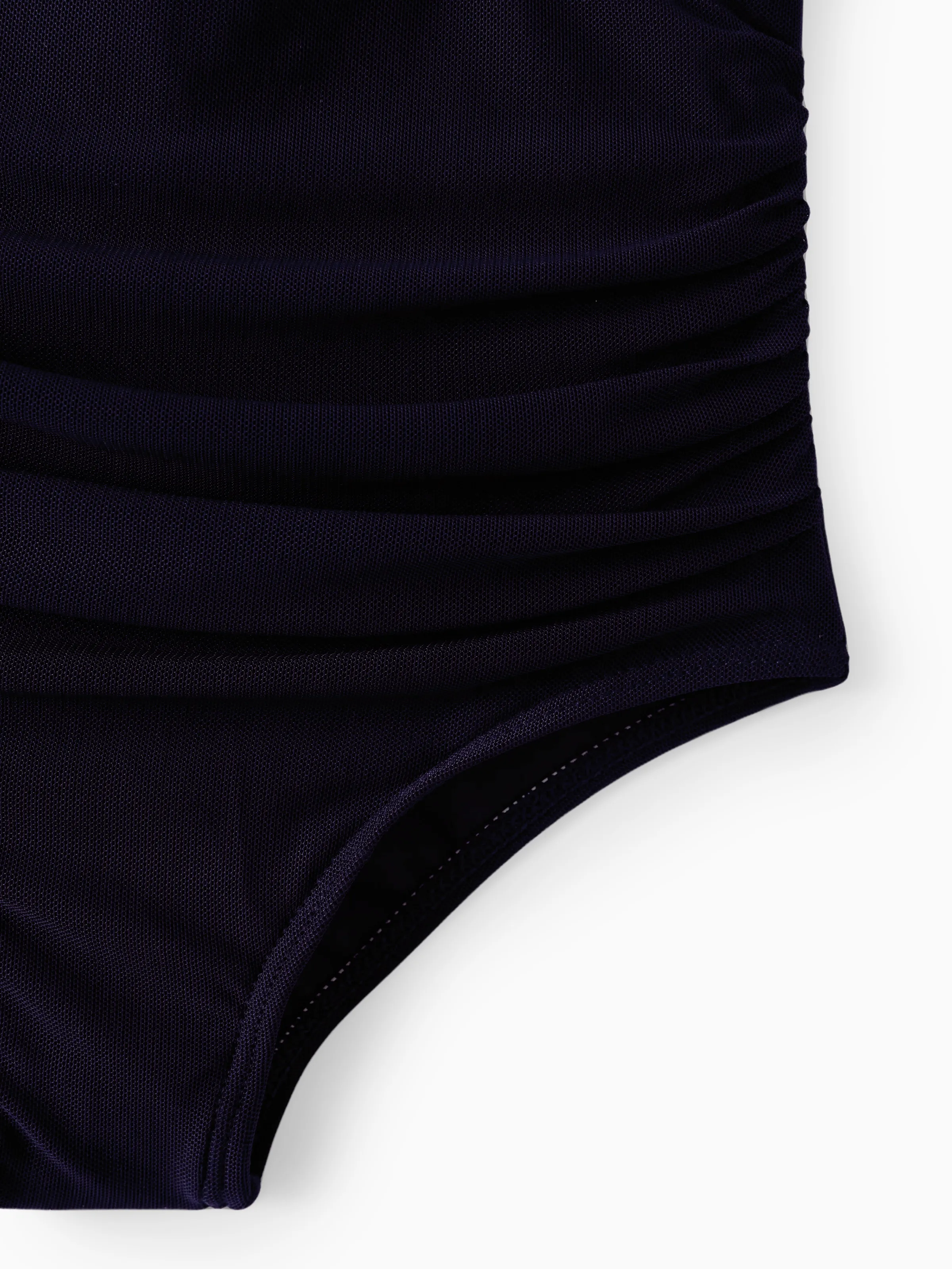 Daddy & Daughter Drawstring Swim Trunks or Ruched Bow Tie Cut Out Mesh Ruffle Strap One-Piece Swimsuit (Quick-Dry) MultiColour - Image 12