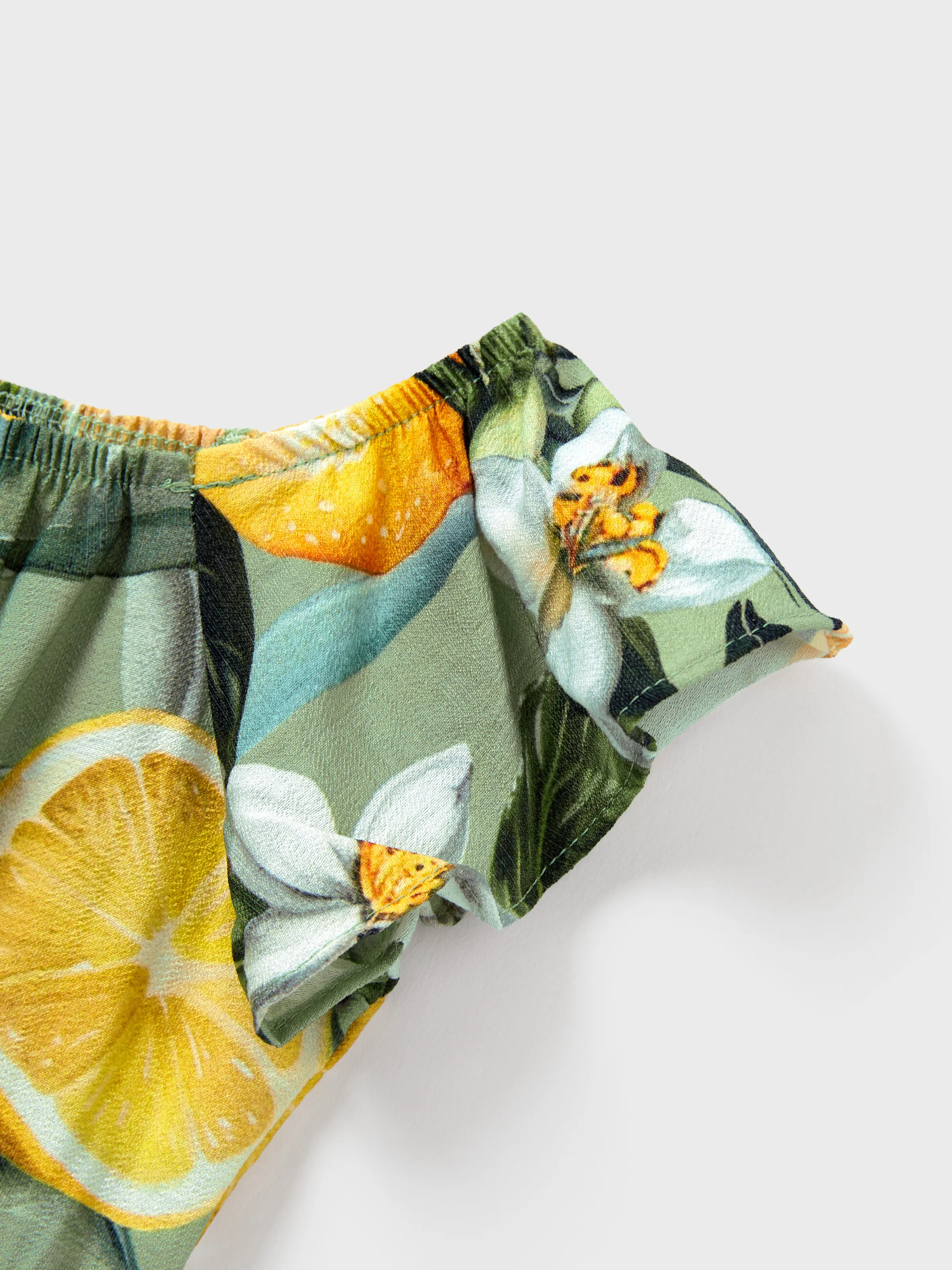 Daddy & Daughter Outfits – Lemon Print Hawaiian Shirts & Summer Dresses – Tropical Vacation Clothes for Men, Women & Kids Green - Image 20