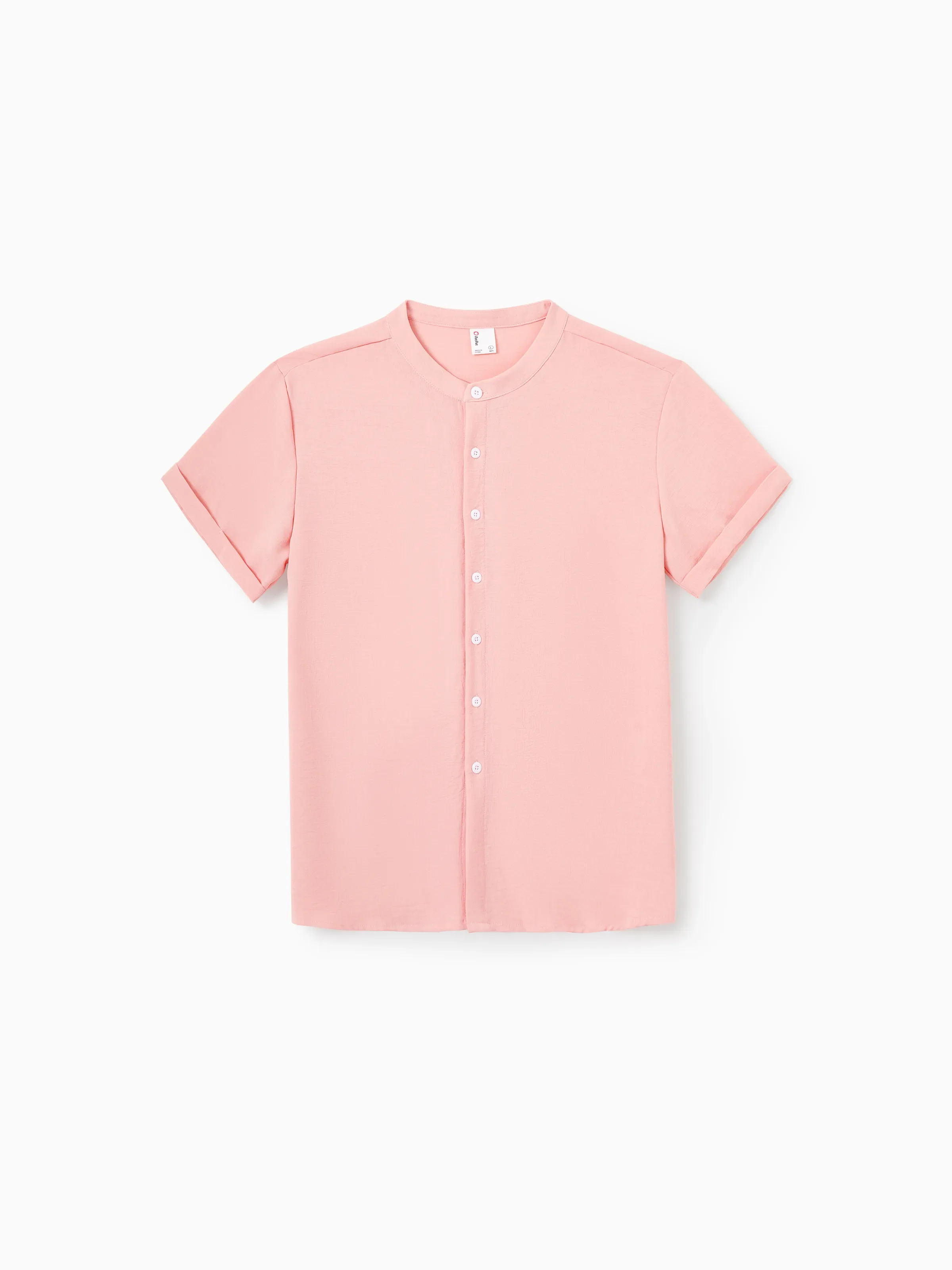 Daddy & Daughter Mauve Pink Matching Outfits, Flower Print Dress for Daughter & Solid Shirt for Dad, Ideal for Summer Family Outings & Photos - Image 3