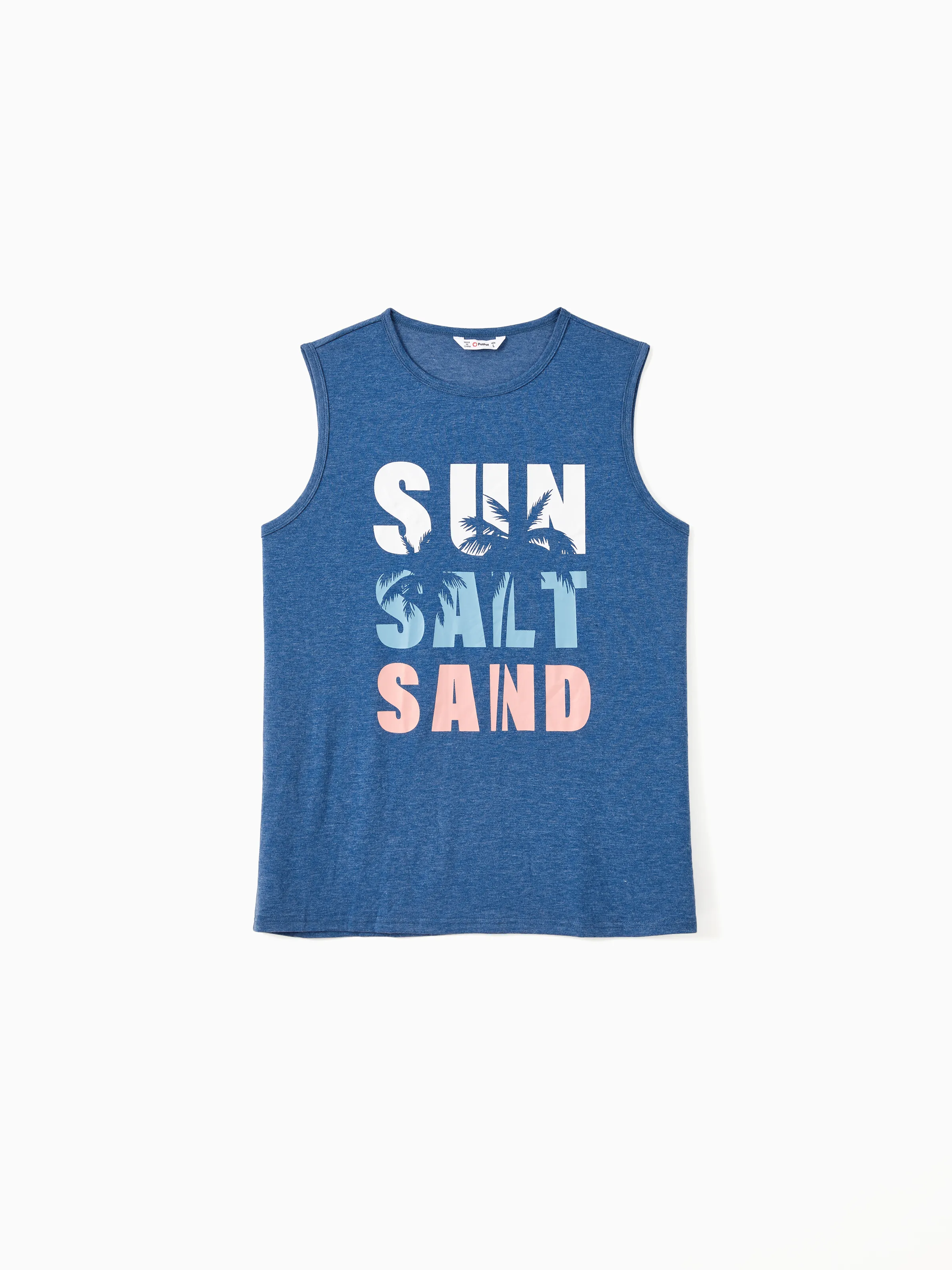 Daddy & Daughter Sets Blue Tank Top or Flowy A-Line Tank Dress with Pockets Blue - Image 5