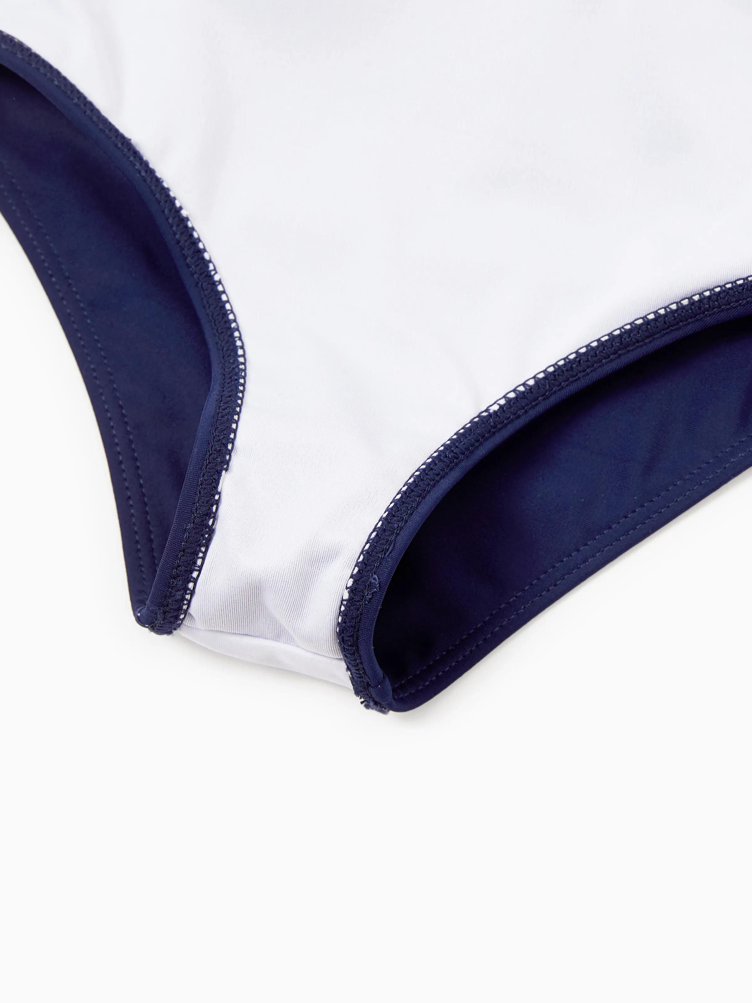 Daddy & Daughter Stripe & Colorblock Spliced One Piece Swimsuit or Swim Trunks Shorts ColorBlock - Image 12