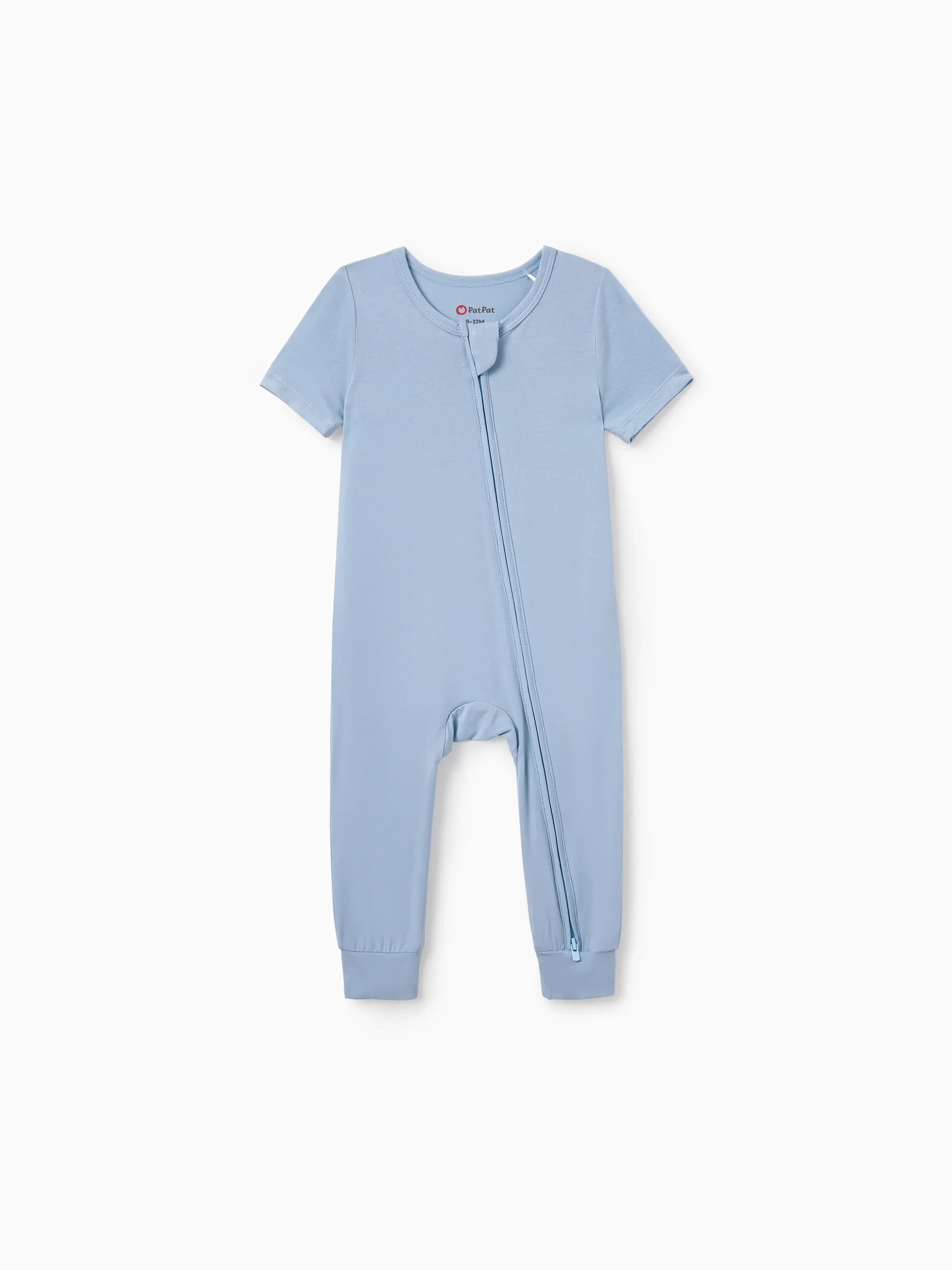 Daddy & Son Bamboo Pajamas Soft Bamboo Viscose PJs for Men Women Kids Toddler Baby, Classic Blue Short-sleeve Sleepwear with Button-Down Shirt and Pants Blue grey - Image 13