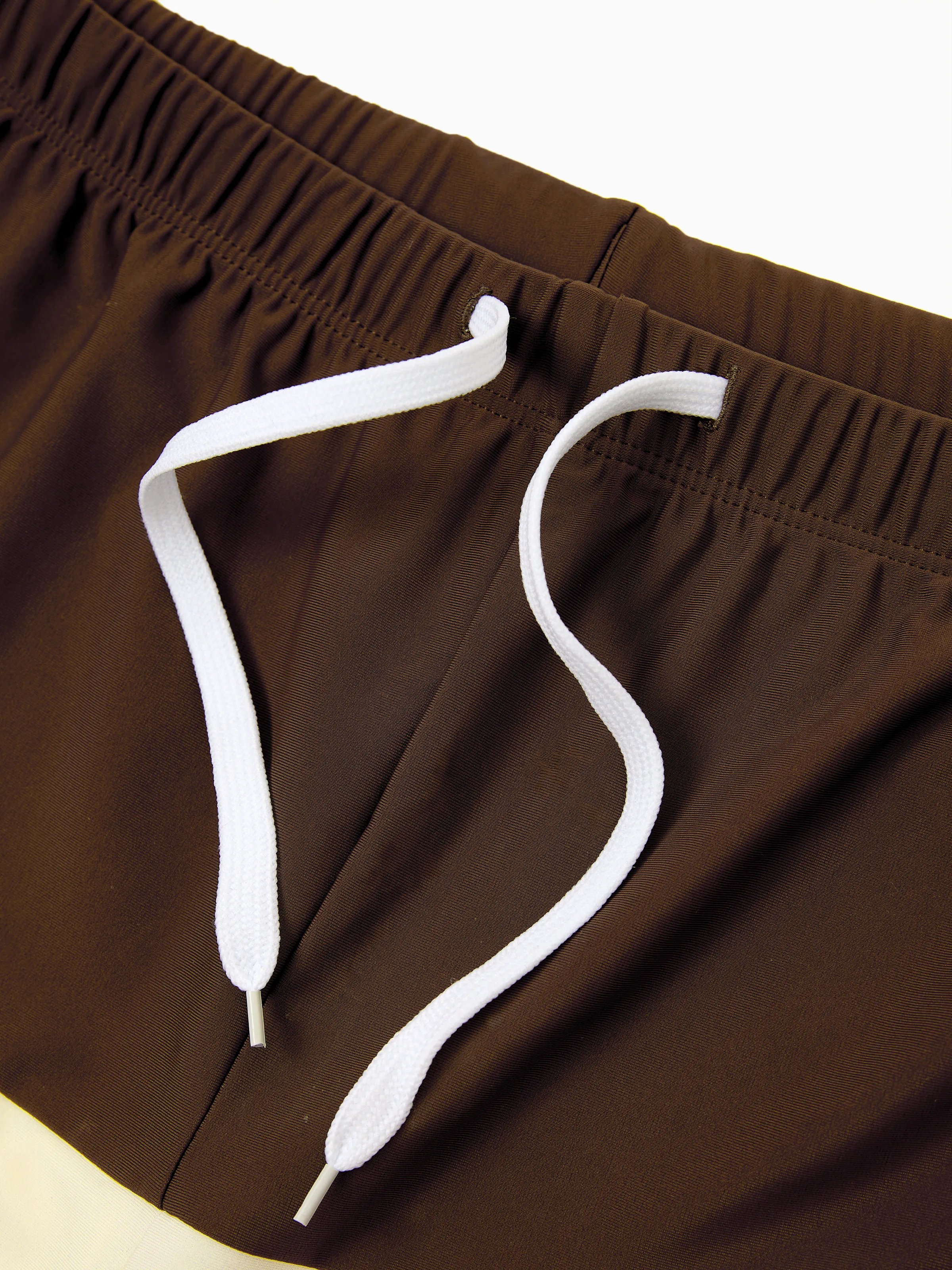 Daddy & Son Color Block Swimsuits  Summer Beach Vacation Swimwear Coffee - Image 6