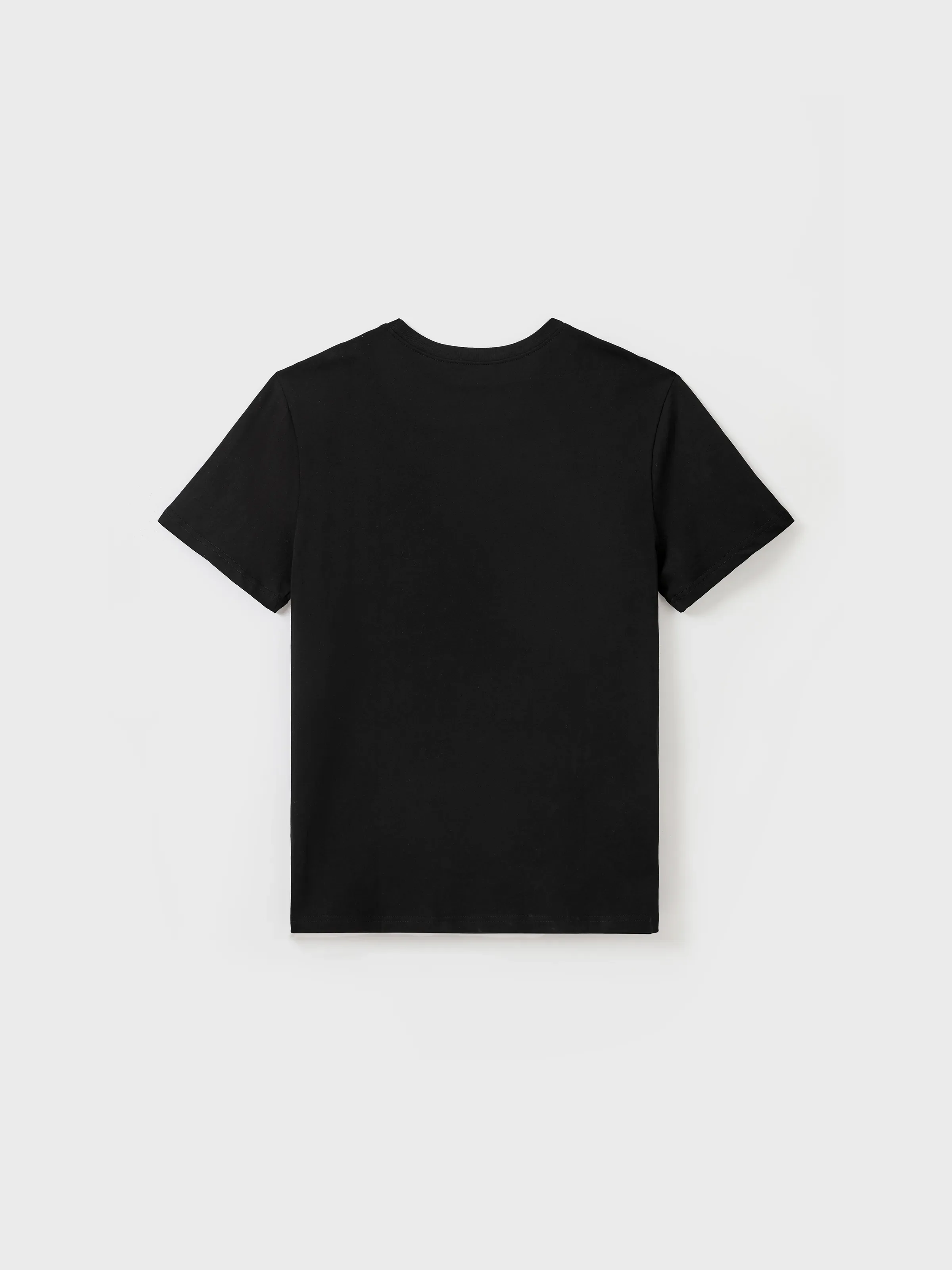 Daddy & Son Cotton Set Black and White Stripe T-shirt Black+White - Image 4