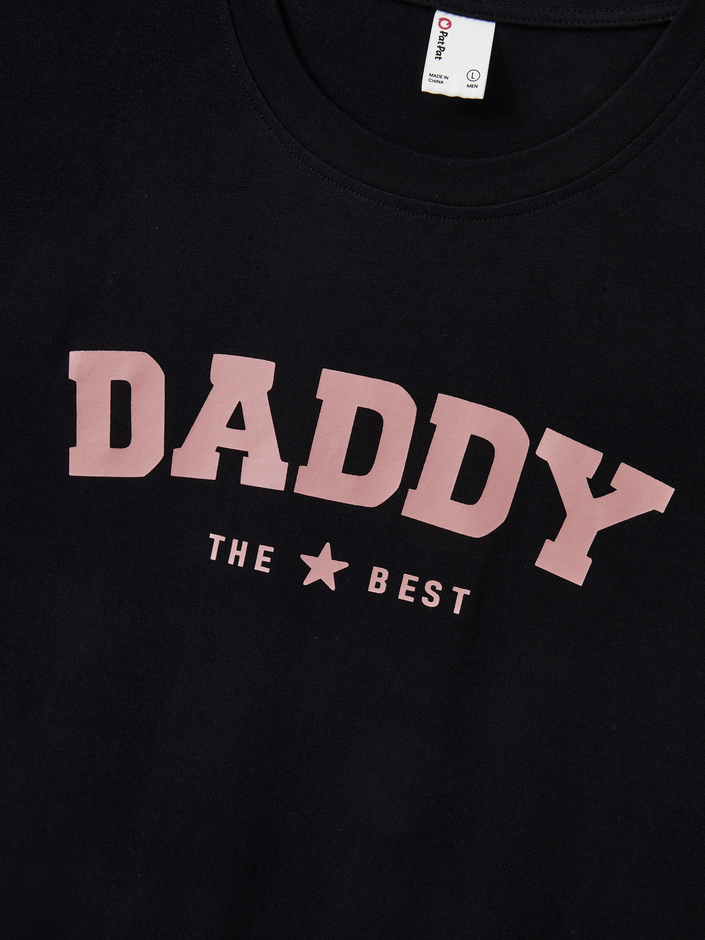 Daddy & Son Cotton T-Shirt & Dress Set Daddy / Mini Print Black Tee for Dad and boy, Floral Print splicing Dress for Mom, girl and Baby, Perfect for Summer Family Outings Black - Image 6