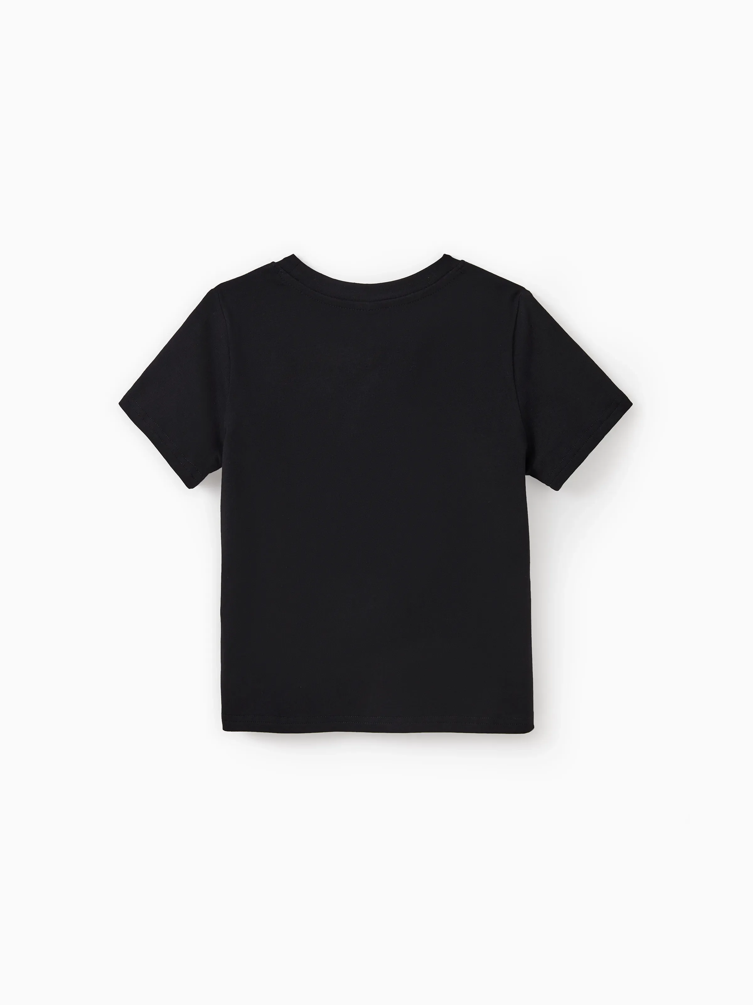 Daddy & Son Cotton T-Shirt & Dress Set Daddy / Mini Print Black Tee for Dad and boy, Floral Print splicing Dress for Mom, girl and Baby, Perfect for Summer Family Outings Black - Image 9