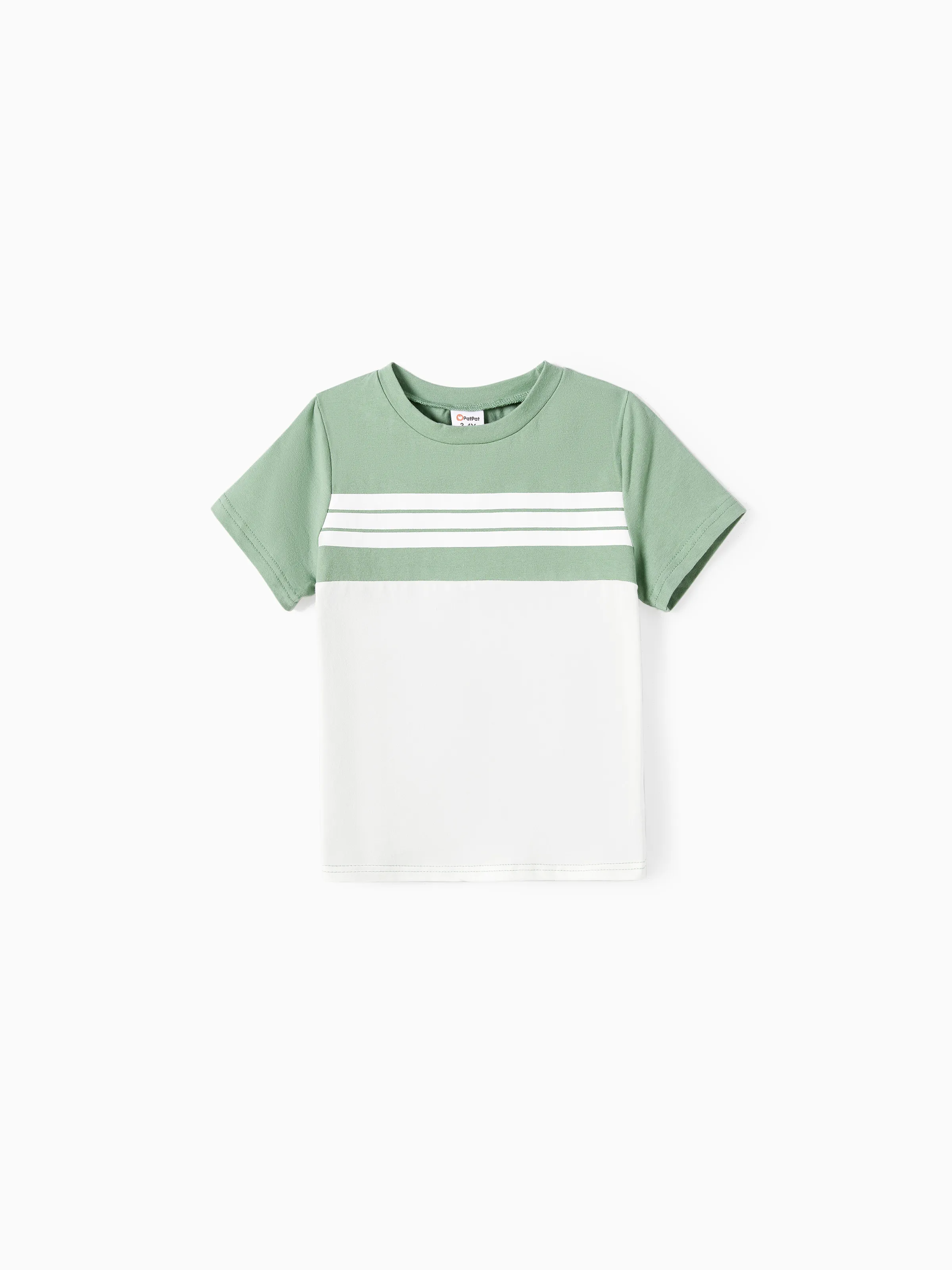 Daddy & Son Elegant Broken Flower Matching T-Shirt Outfits for Family, Medium Thickness Green - Image 8