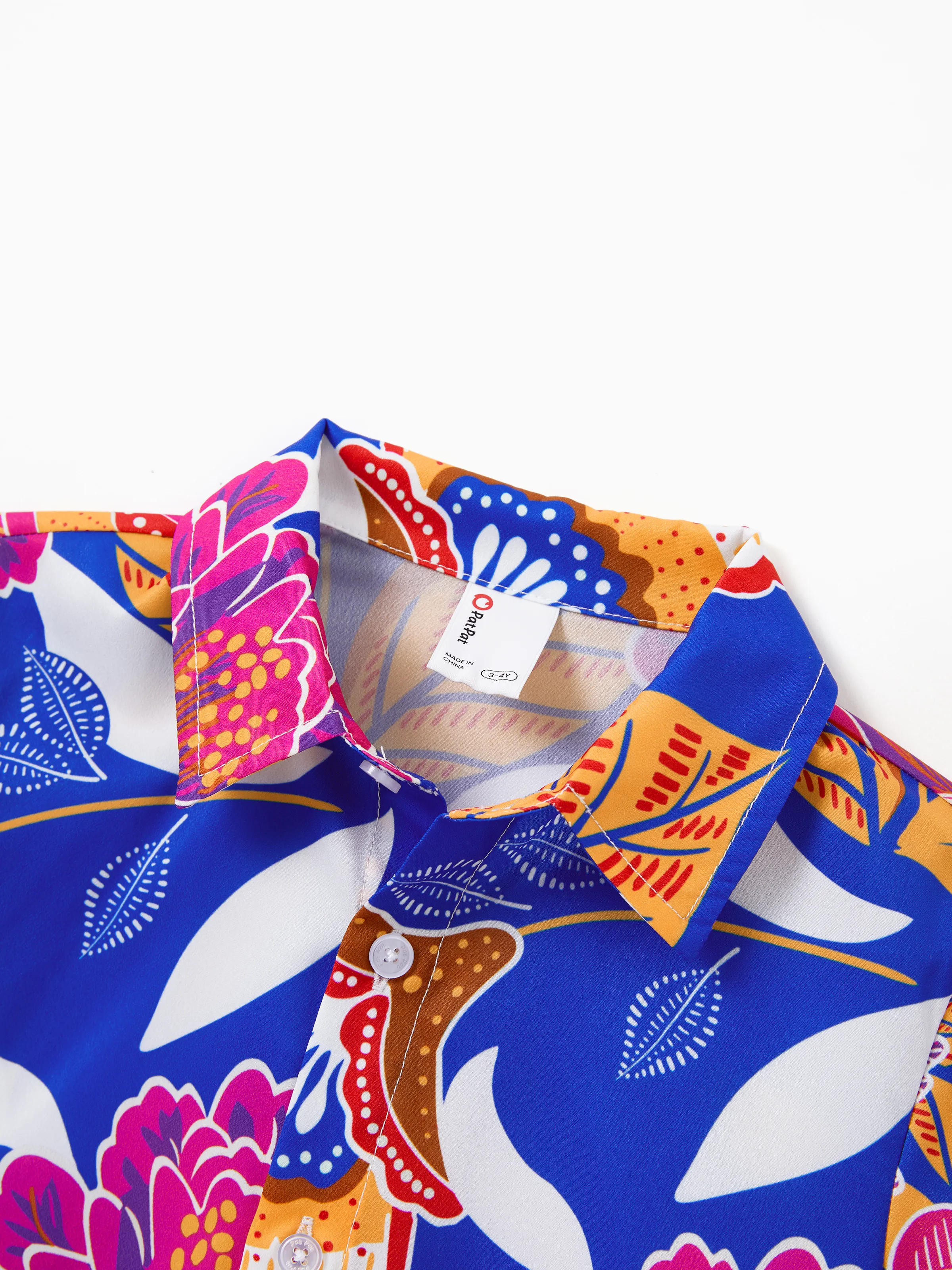 Daddy & Son Hawaiian Outfits Tropical Floral Print Vacation Clothes Short-sleeve Shirts Summer Beachwear Set Navy - Image 10