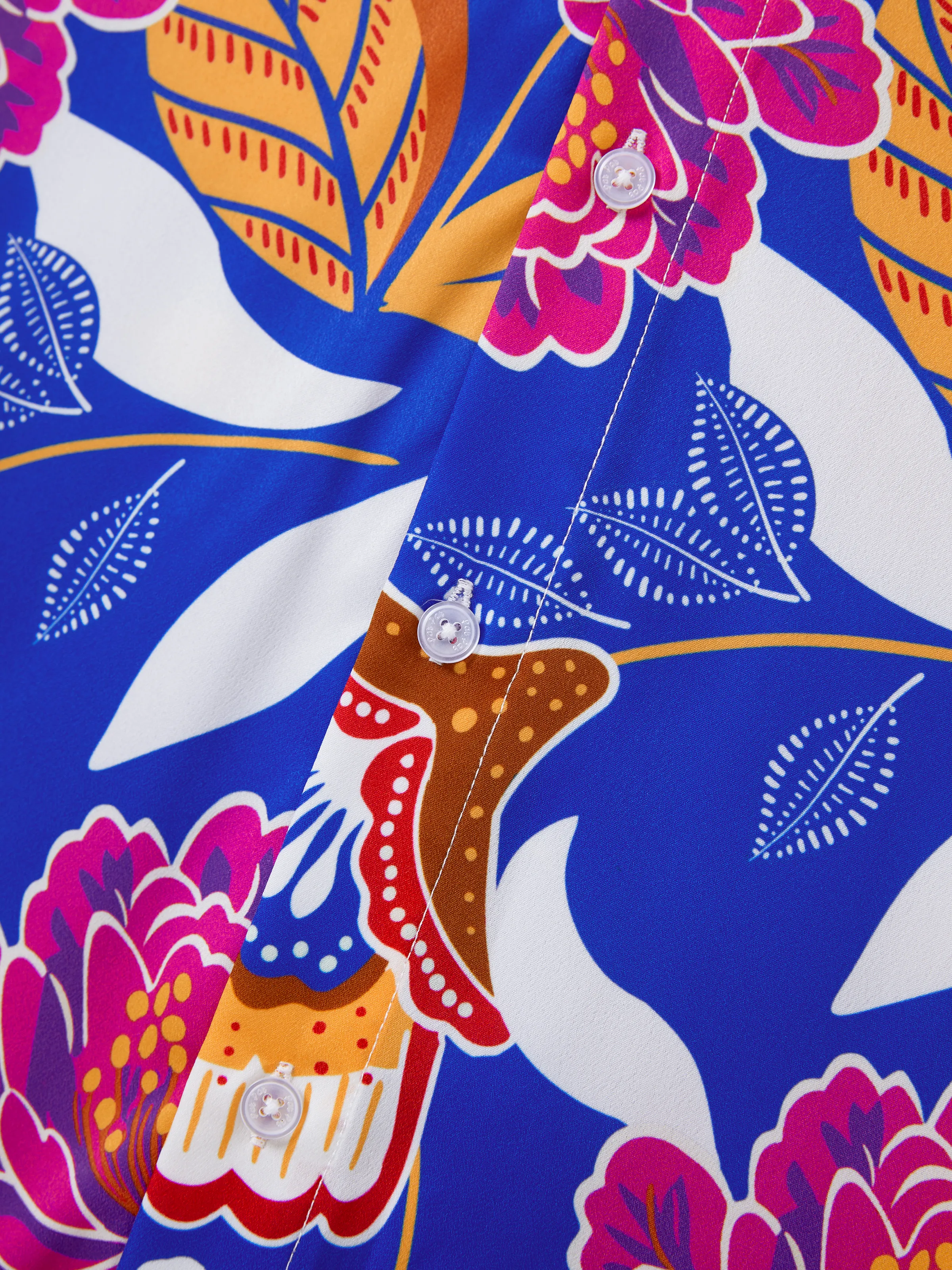 Daddy & Son Hawaiian Outfits Tropical Floral Print Vacation Clothes Short-sleeve Shirts Summer Beachwear Set Navy - Image 6