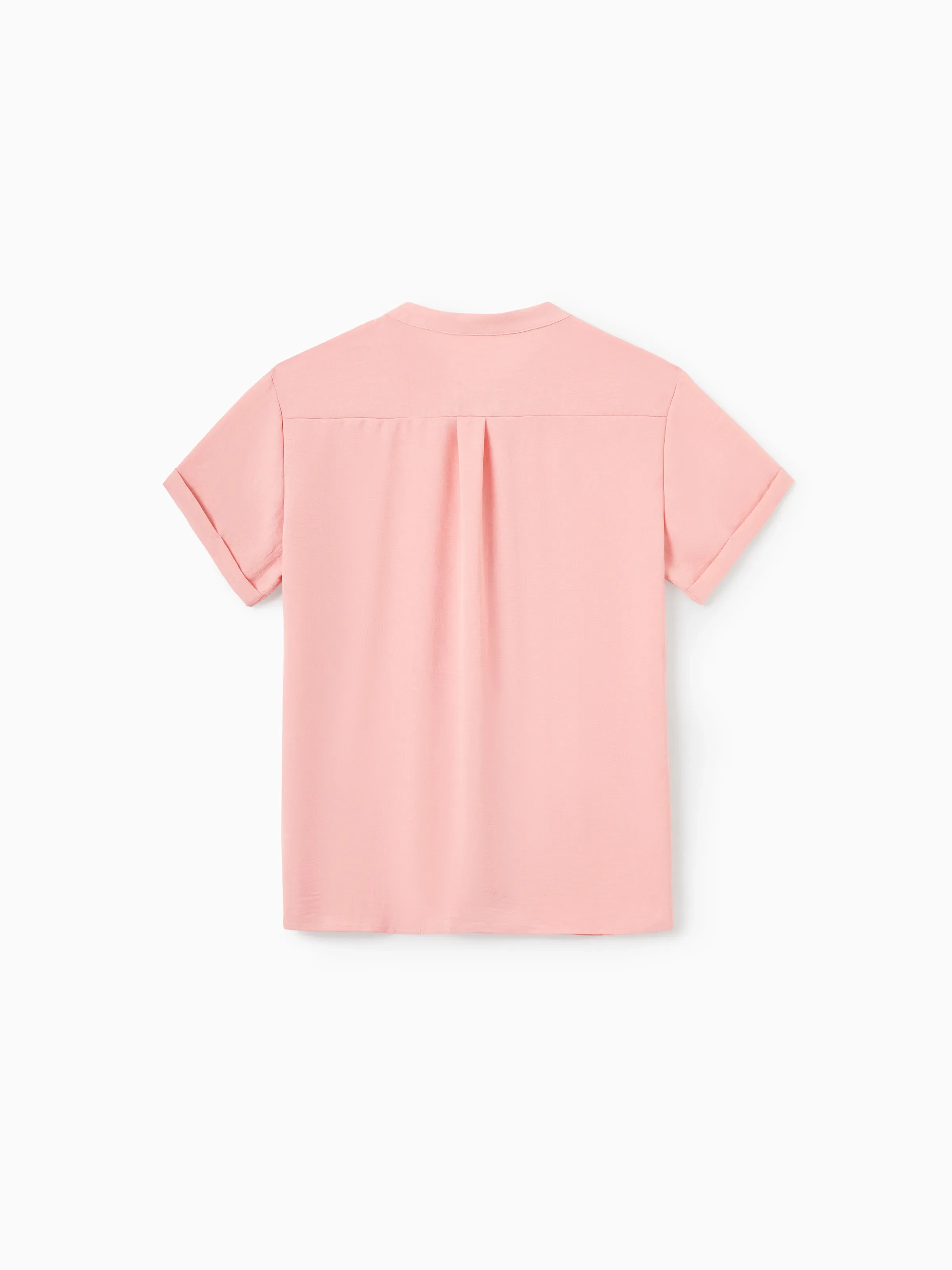 Daddy & Son Pink Outfits, Solid Color Shirts for Dad & Son, Perfect for Summer Family Outings and Photos - Image 4