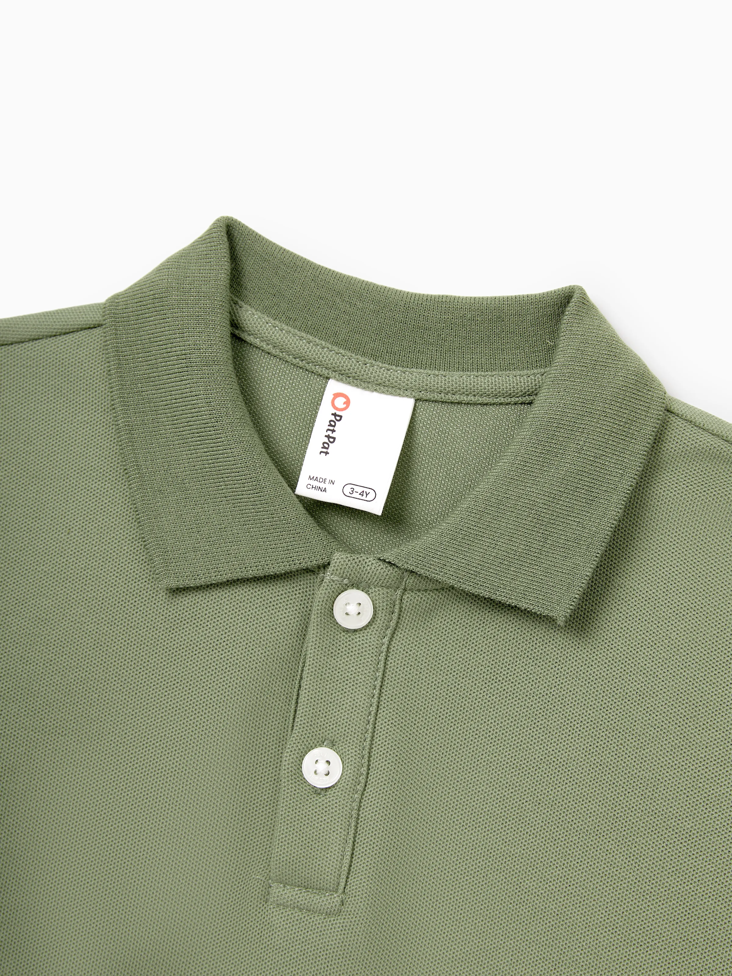 Daddy & Son Polo Collar Short-sleeve Shirt or V-neck Strappy Mesh Dress Green - Image 15